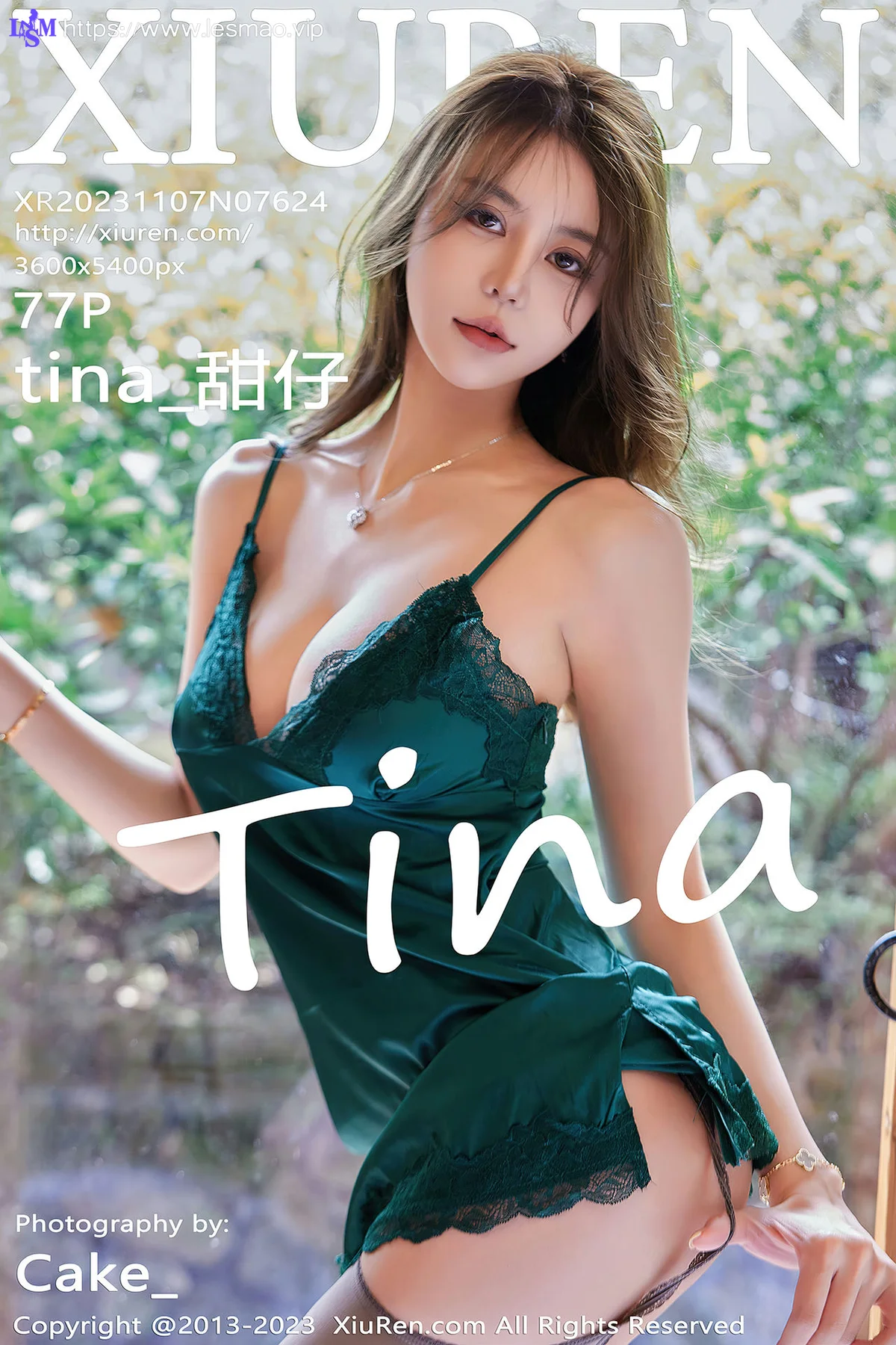 XiuRen 秀人 No.7624  tina_甜仔 绿色睡裙济州岛旅拍3 - 78