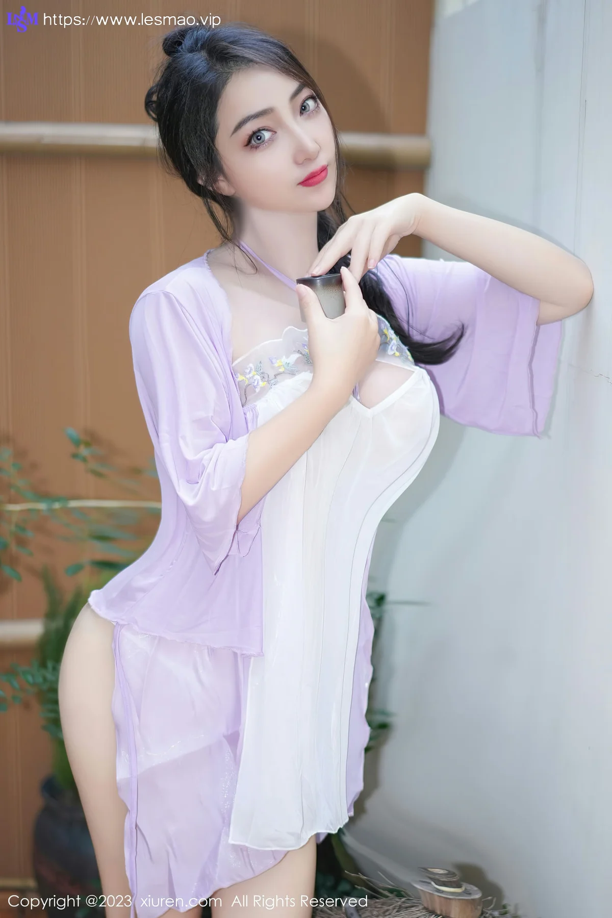 XiuRen 秀人 No.7665  娇喘JC 紫色薄纱服饰性感写真2 - 8