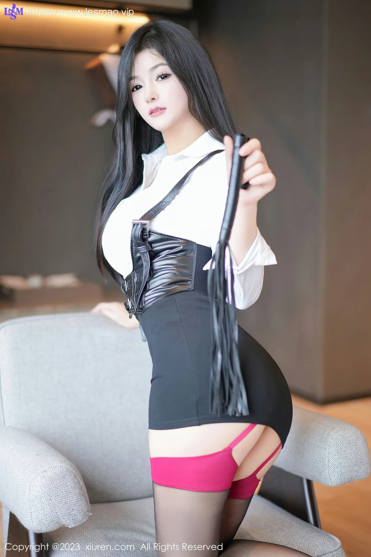 XiuRen 秀人 No.7678  谭小灵 黑色短裙性感写真1 - 14