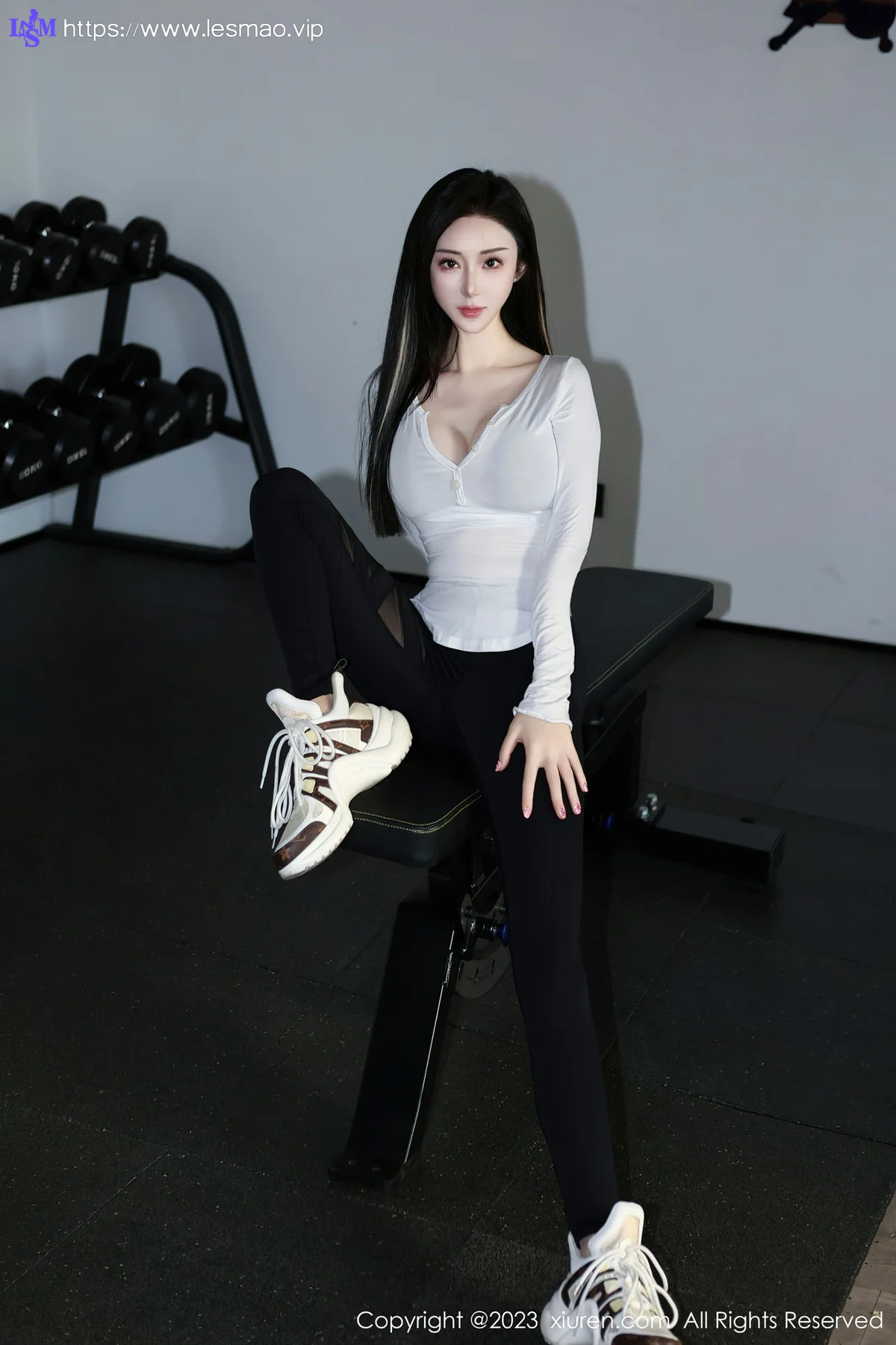 XiuRen 秀人 No.7705  田兮白 黑色比基尼第二套写真 - 14