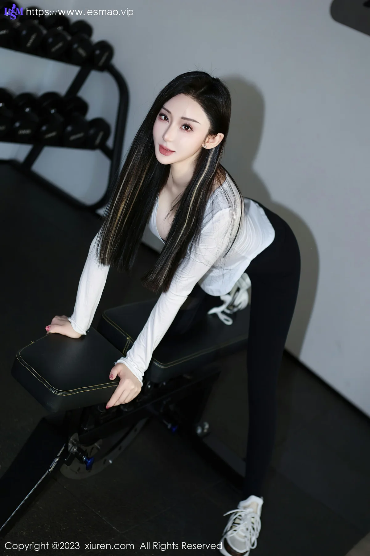 XiuRen 秀人 No.7705  田兮白 黑色比基尼第二套写真 - 15