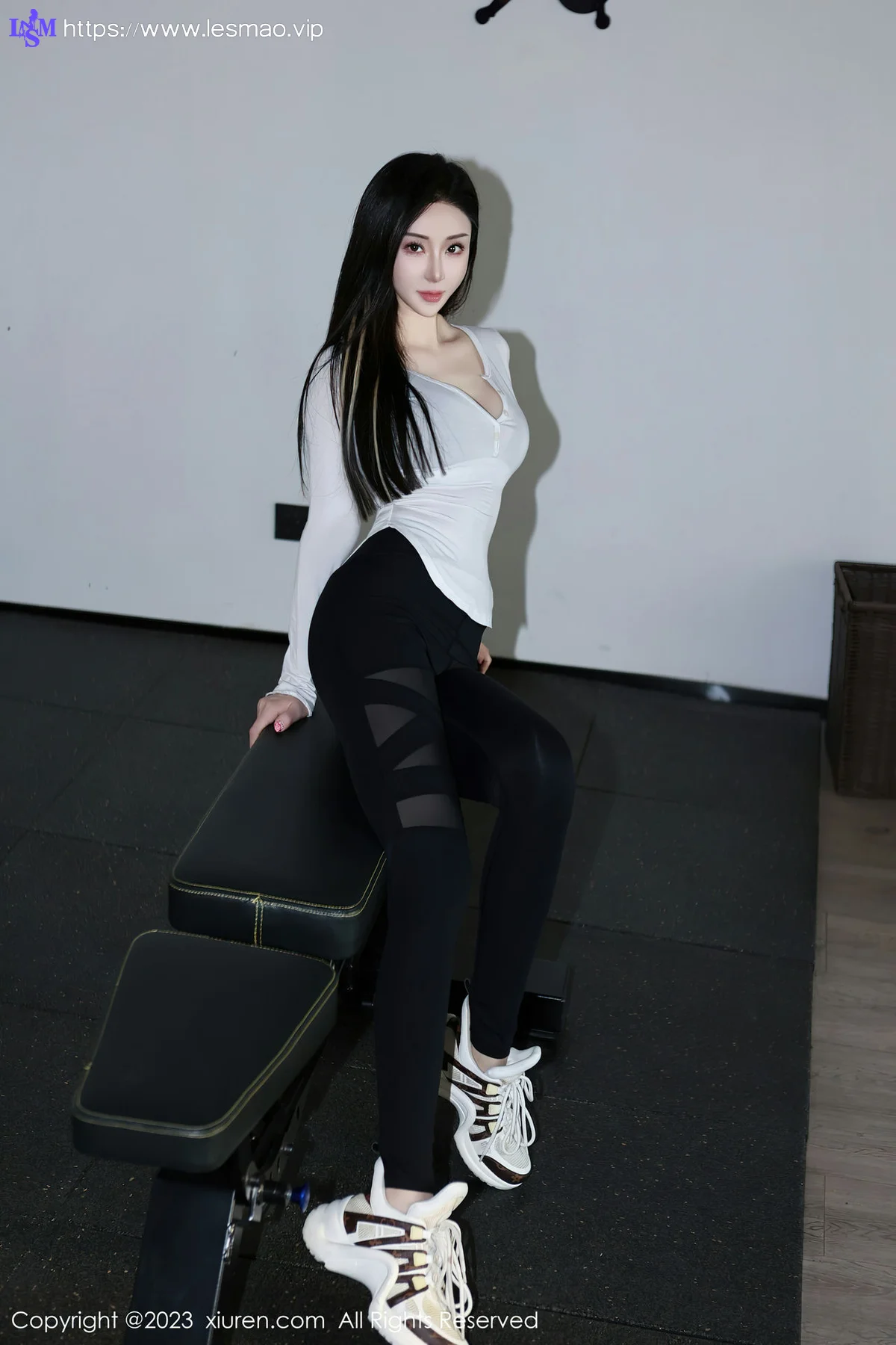 XiuRen 秀人 No.7705  田兮白 黑色比基尼第二套写真 - 17