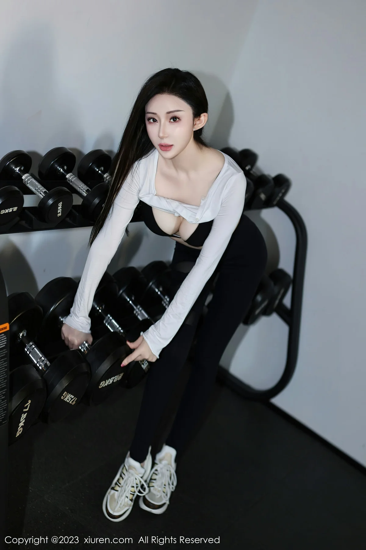 XiuRen 秀人 No.7705  田兮白 黑色比基尼第二套写真 - 24
