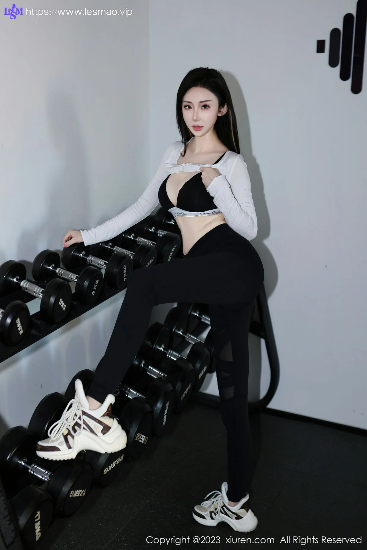 XiuRen 秀人 No.7705  田兮白 黑色比基尼第二套写真 - 25