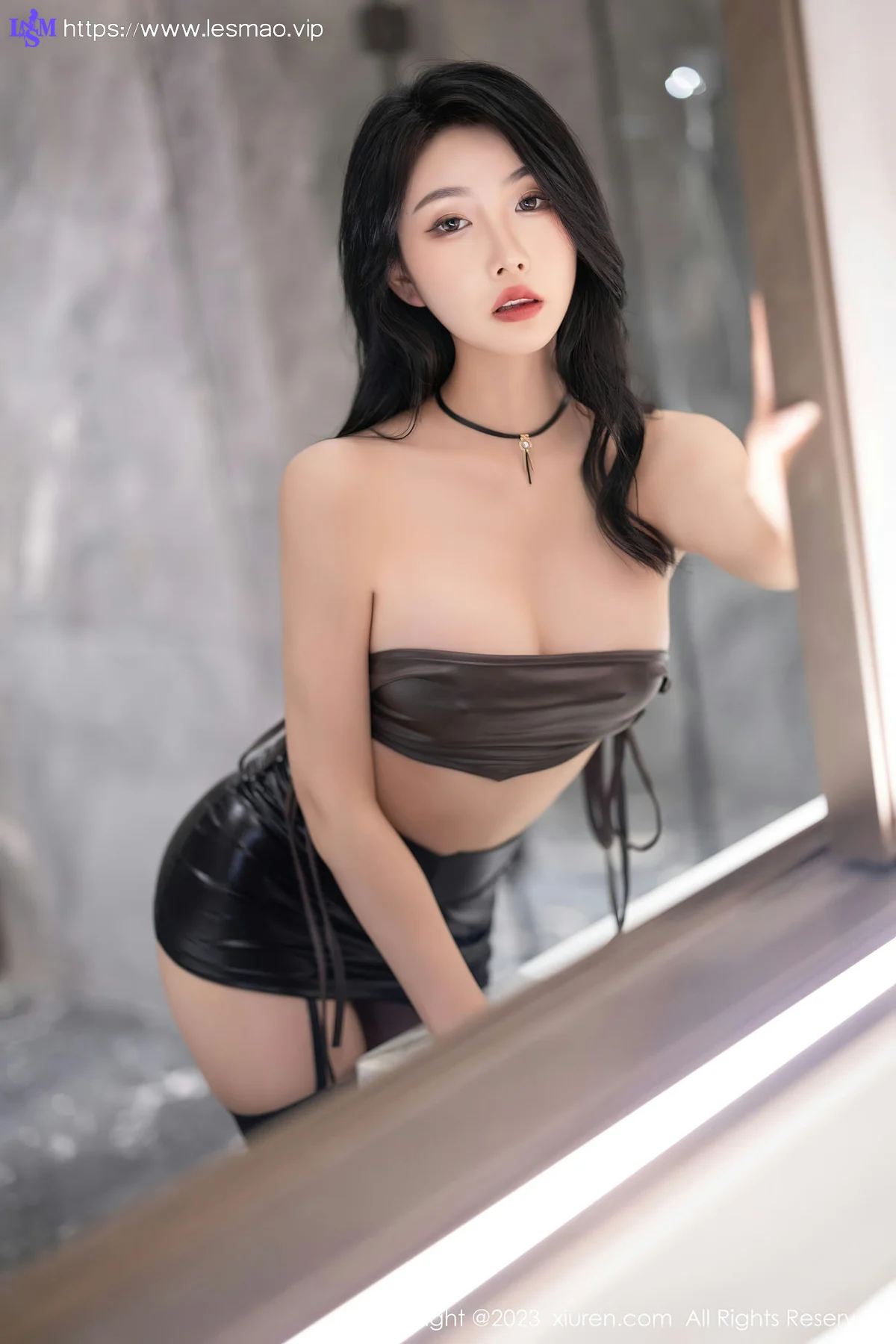 XiuRen 秀人 No.7725  苏苏阿 皮质短裙性感写真1 - 25