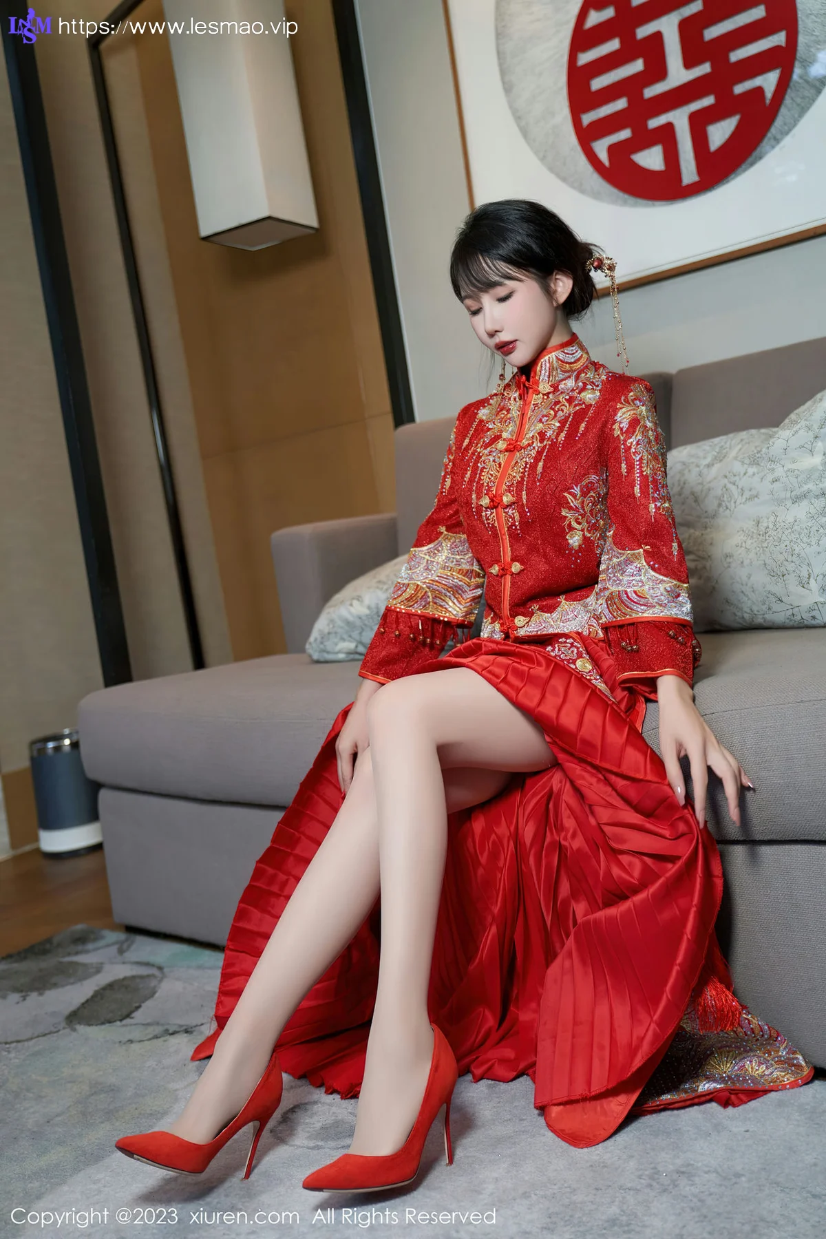 XiuRen 秀人 No.7729  波巧酱 专属新娘性感写真1 - 17