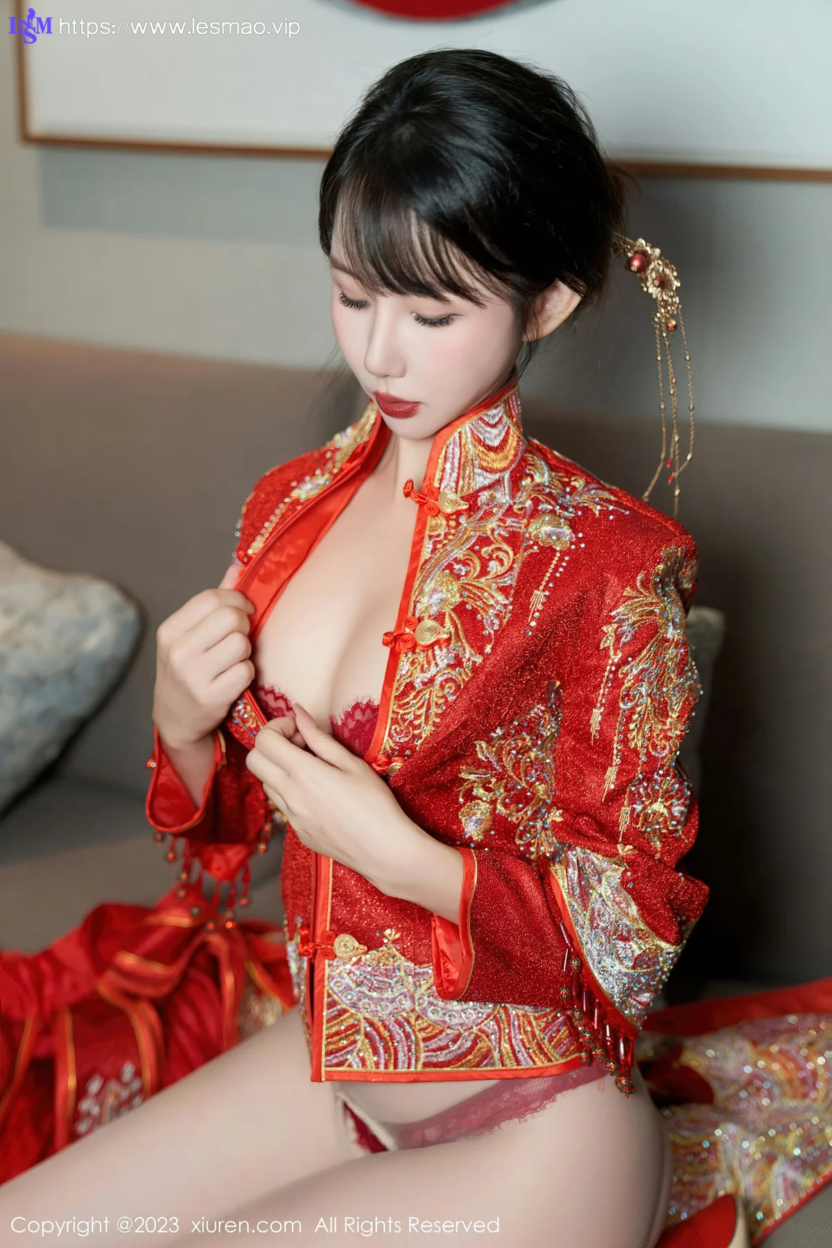 XiuRen 秀人 No.7729  波巧酱 专属新娘性感写真1 - 28