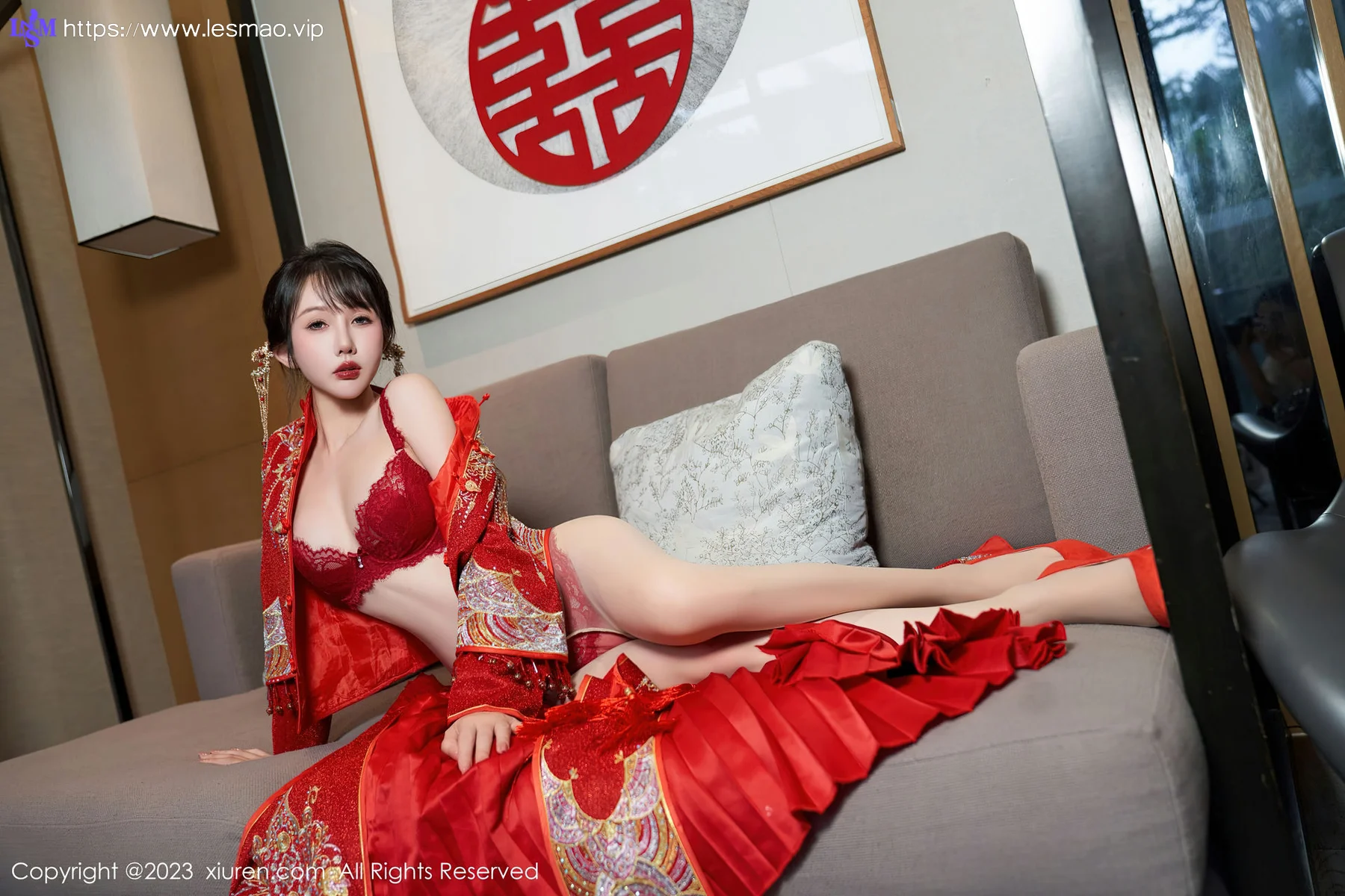 XiuRen 秀人 No.7729  波巧酱 专属新娘性感写真1 - 33