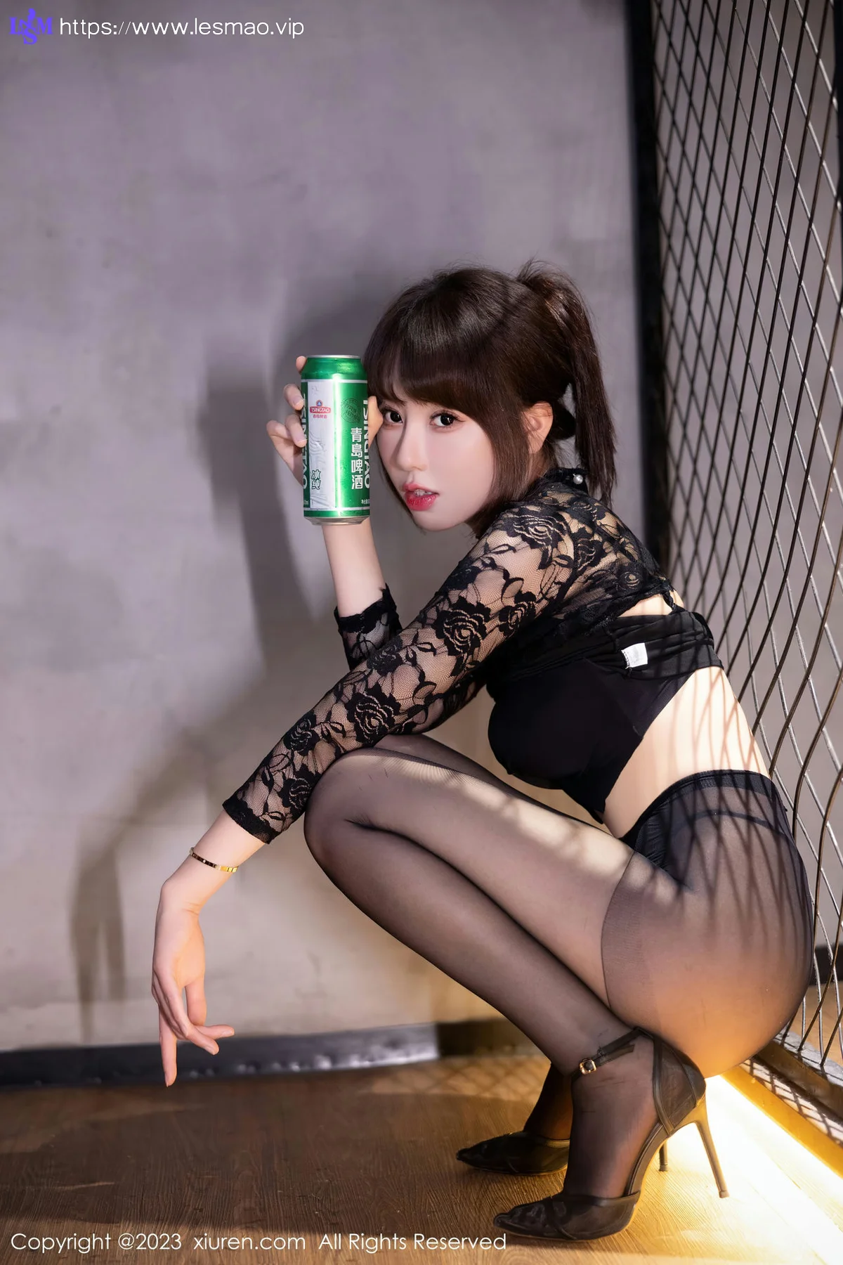 XiuRen 秀人 No.7751  韩系学妹 黑丝网纹上衣性感写真1 - 29