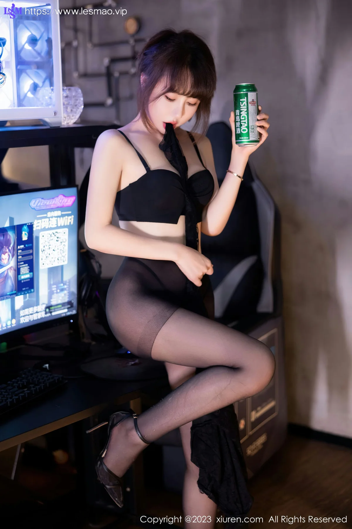 XiuRen 秀人 No.7751  韩系学妹 黑丝网纹上衣性感写真1 - 53