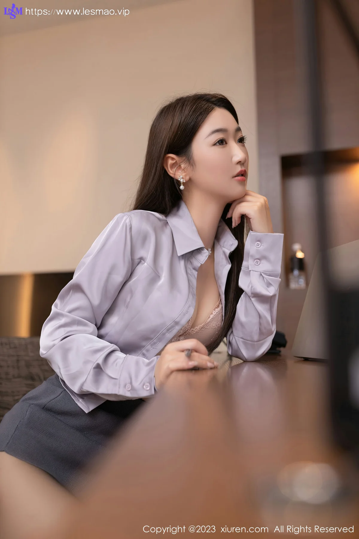 XiuRen 秀人 No.7760  唐安琪 灰色短裙性感写真111 - 25