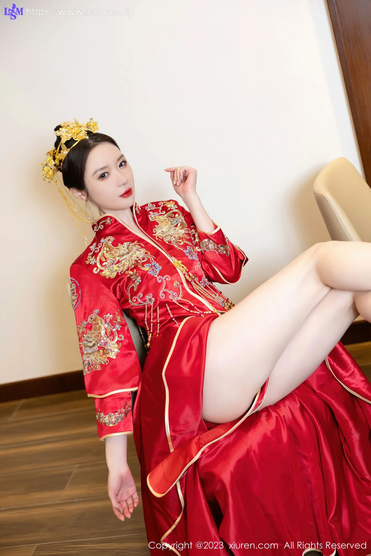 XiuRen 秀人 No.7766  梦心玥 红色中式婚服安吉旅拍111 - 19