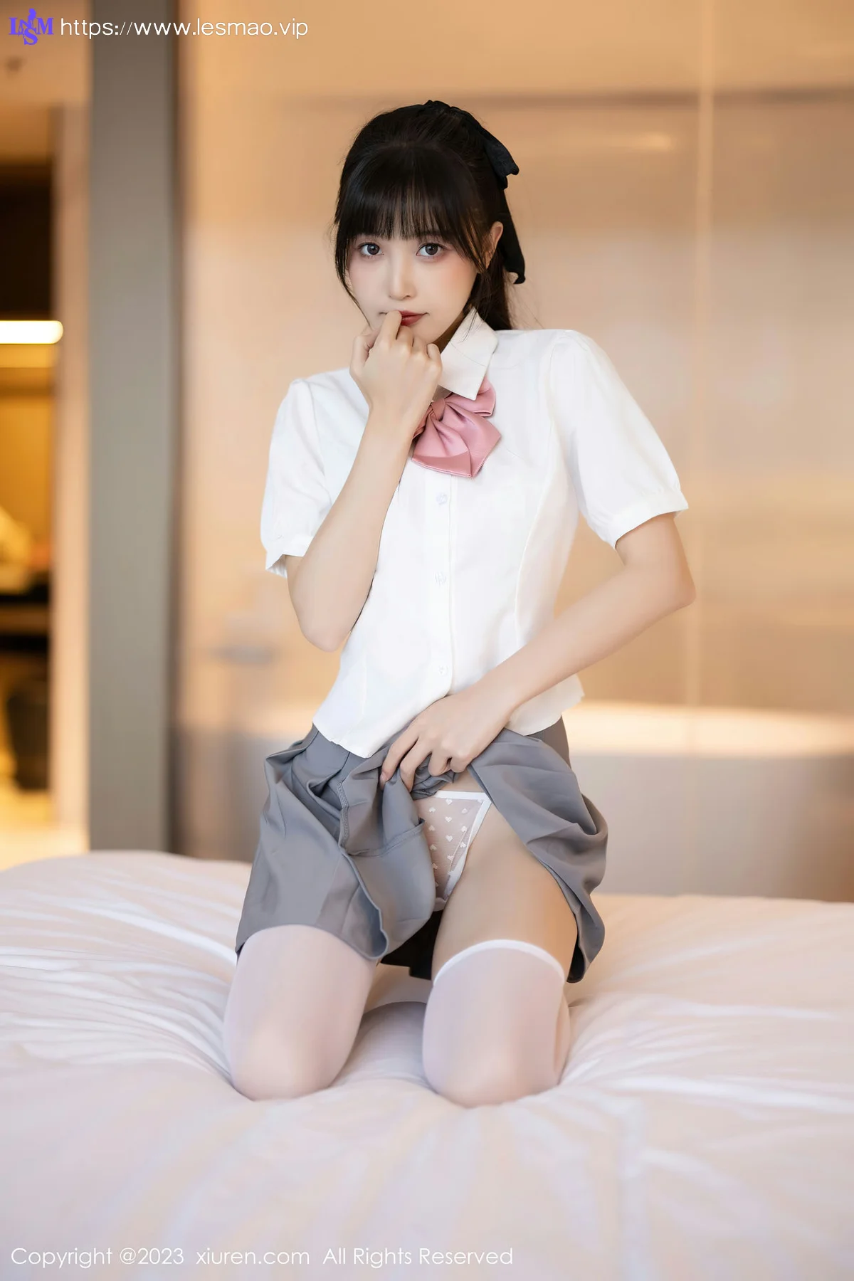 XiuRen 秀人 No.7771  林星阑 灰色短裙性感写真1 - 24