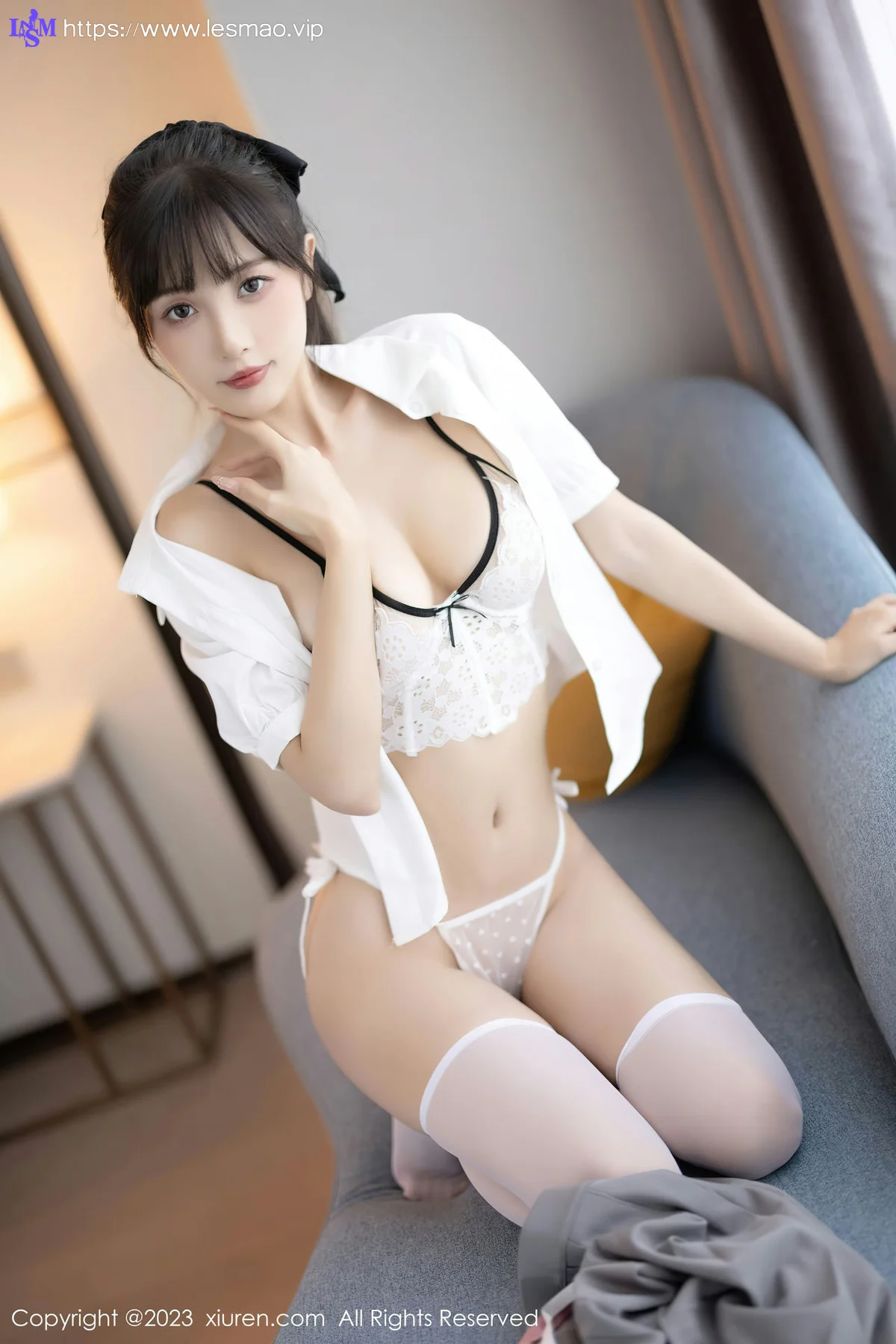 XiuRen 秀人 No.7771  林星阑 灰色短裙性感写真1 - 34