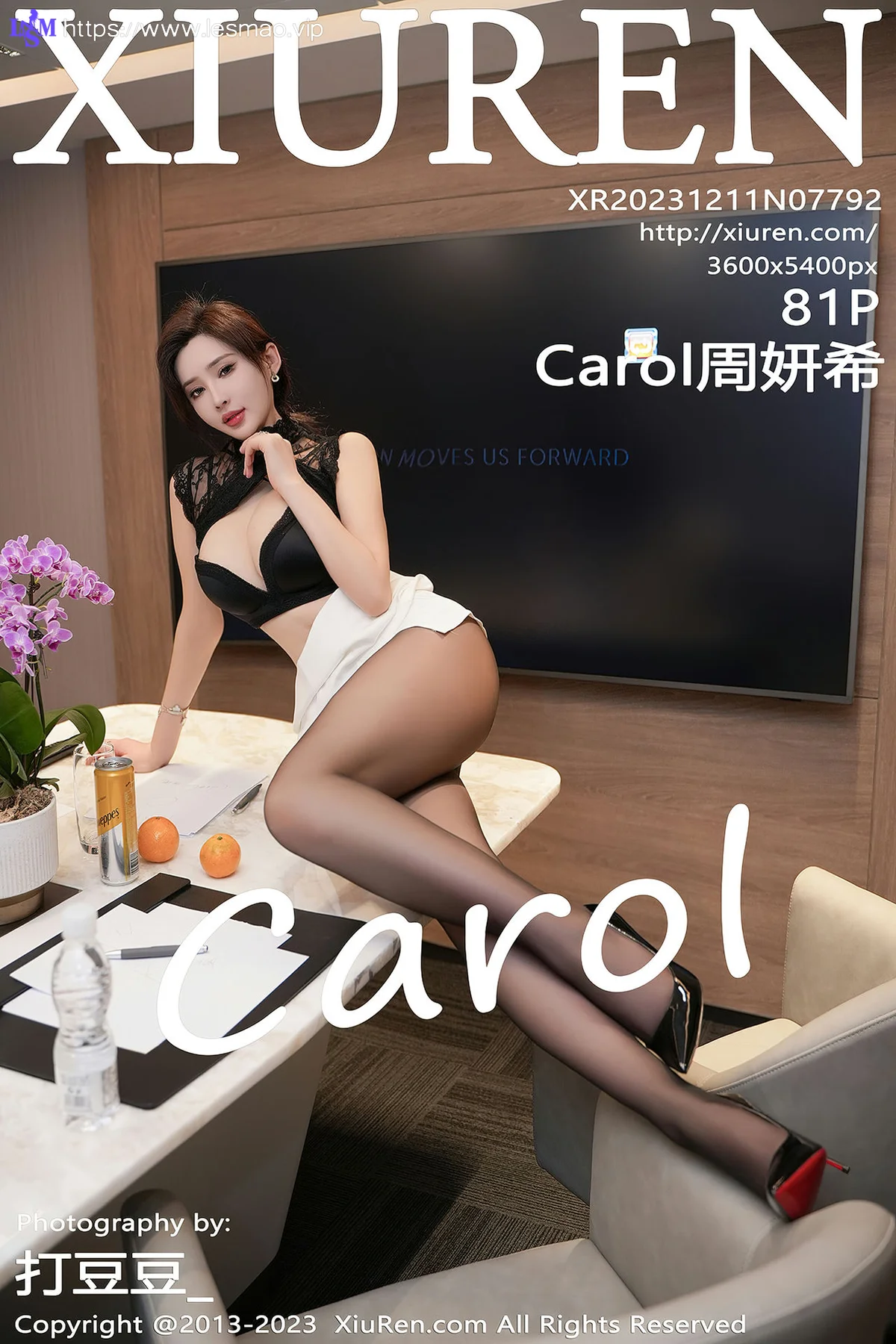 XiuRen 秀人 No.7792  Carol周妍希 黑色蕾丝上衣性感写真3 - 82