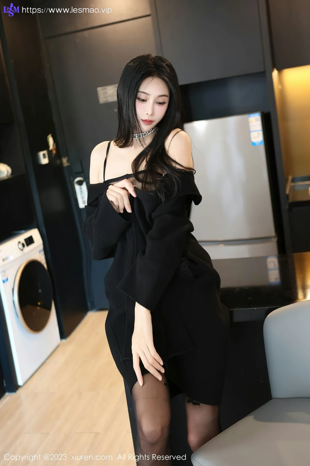 XiuRen 秀人 No.7797  草莓mm 魅惑黑丝性感写真 - 11