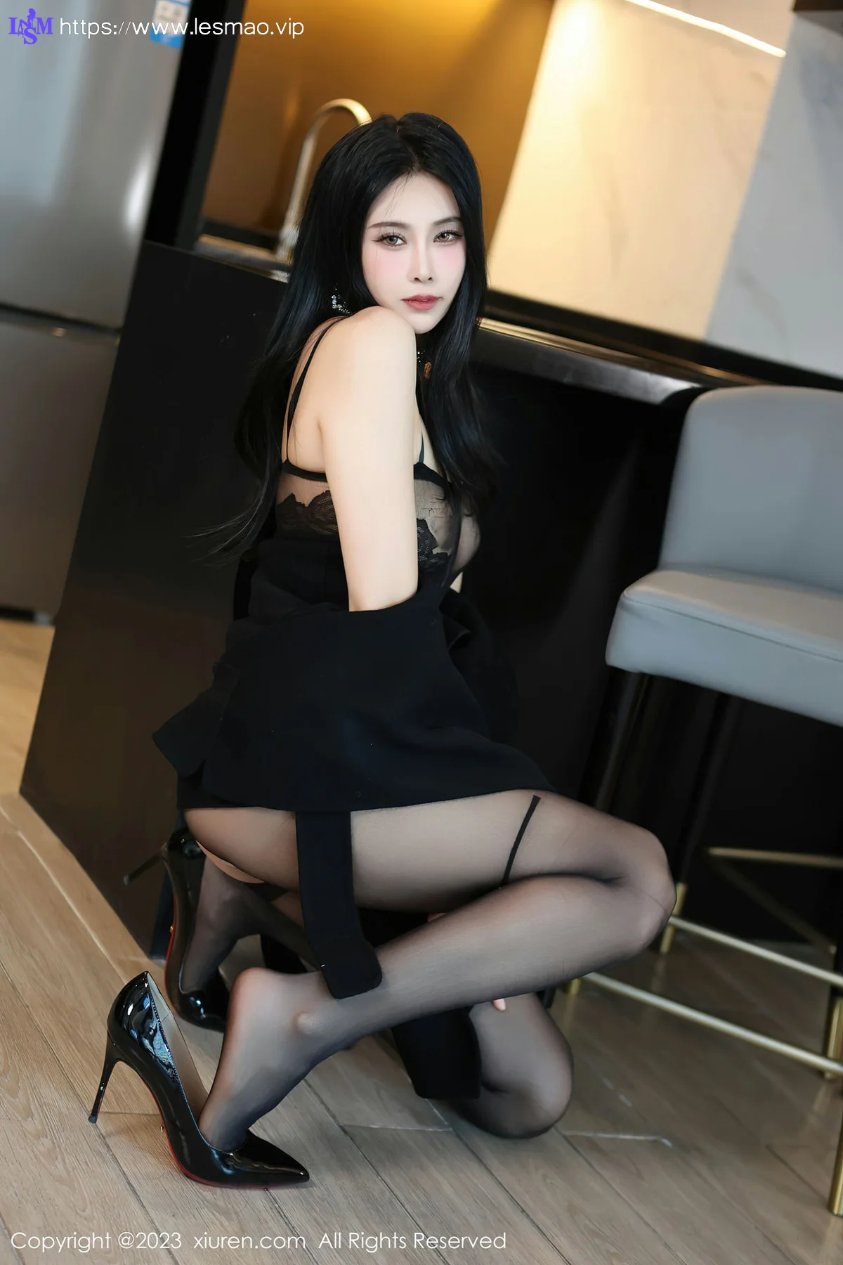 XiuRen 秀人 No.7797  草莓mm 魅惑黑丝性感写真 - 23