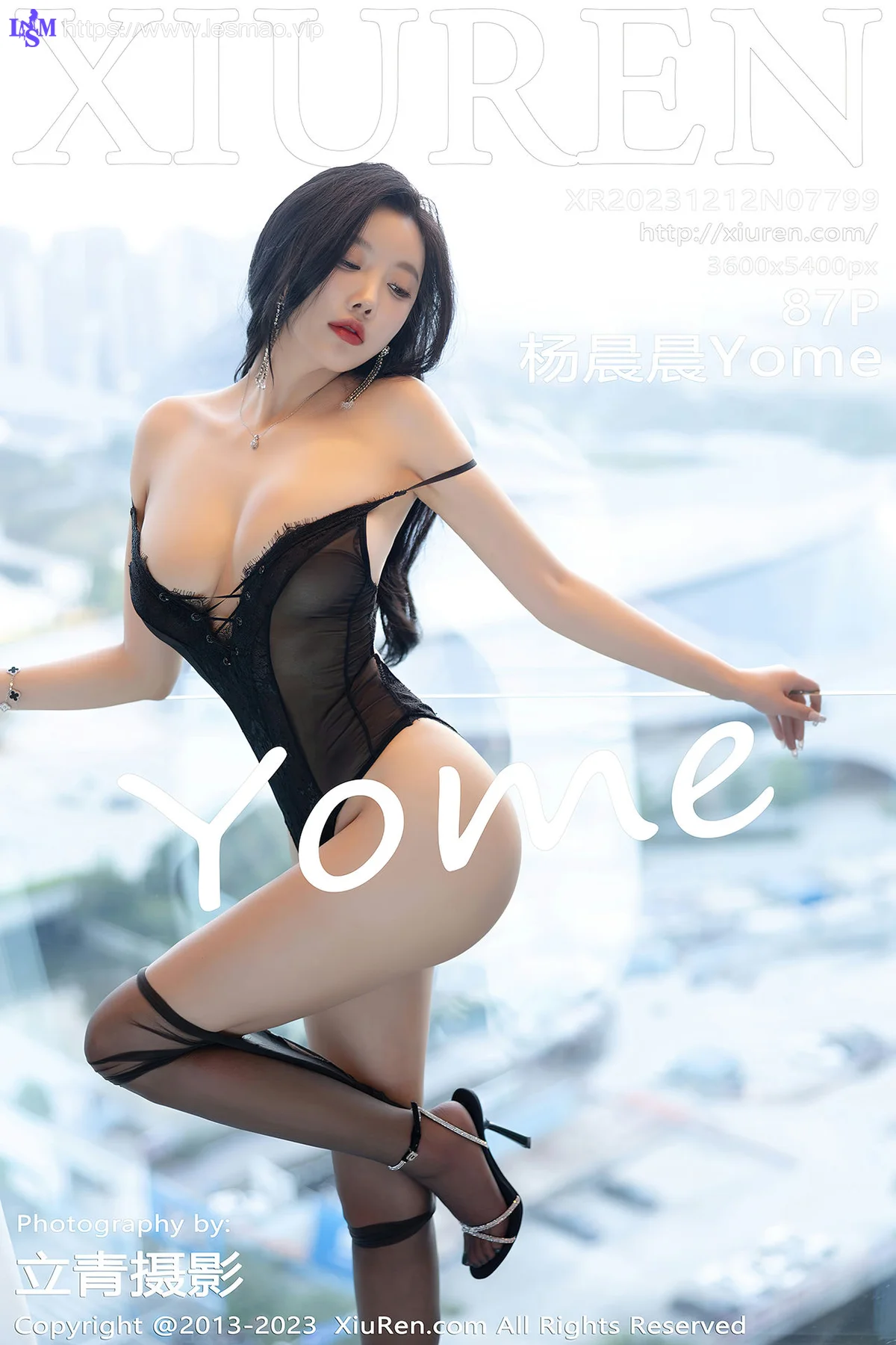 XiuRen 秀人 No.7799  杨晨晨Yome 黑色薄纱情趣内衣性感写真1 - 88