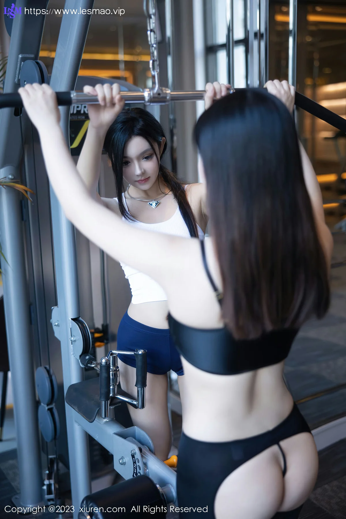 XiuRen 秀人 No.7819  豆瓣酱两位性感女神健身所场景拍摄写真111 - 63