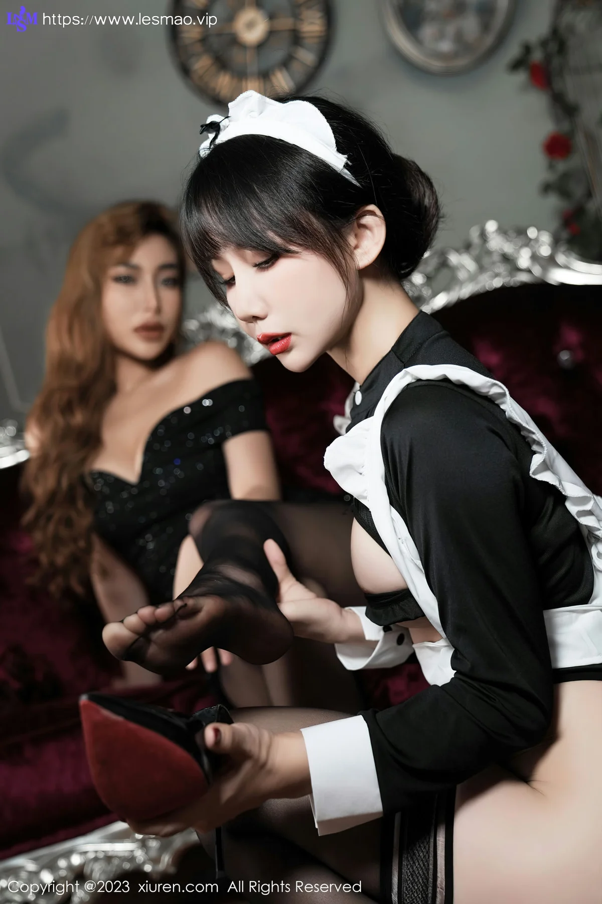 XiuRen 秀人 No.7829  波巧酱 女主人与女仆性感写真1 - 25
