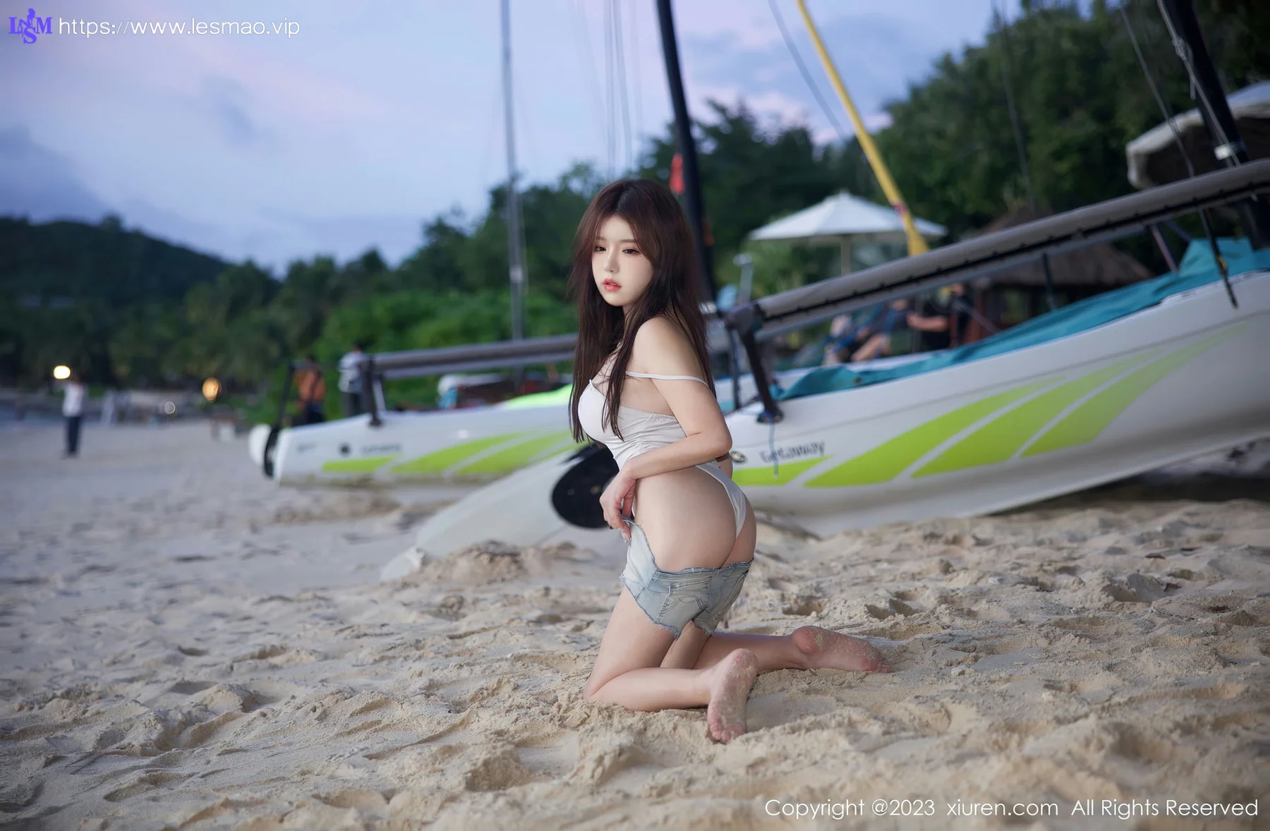 XiuRen 秀人 No.7866  小薯条nienie 沙滩场所拍摄性感写真11 - 22