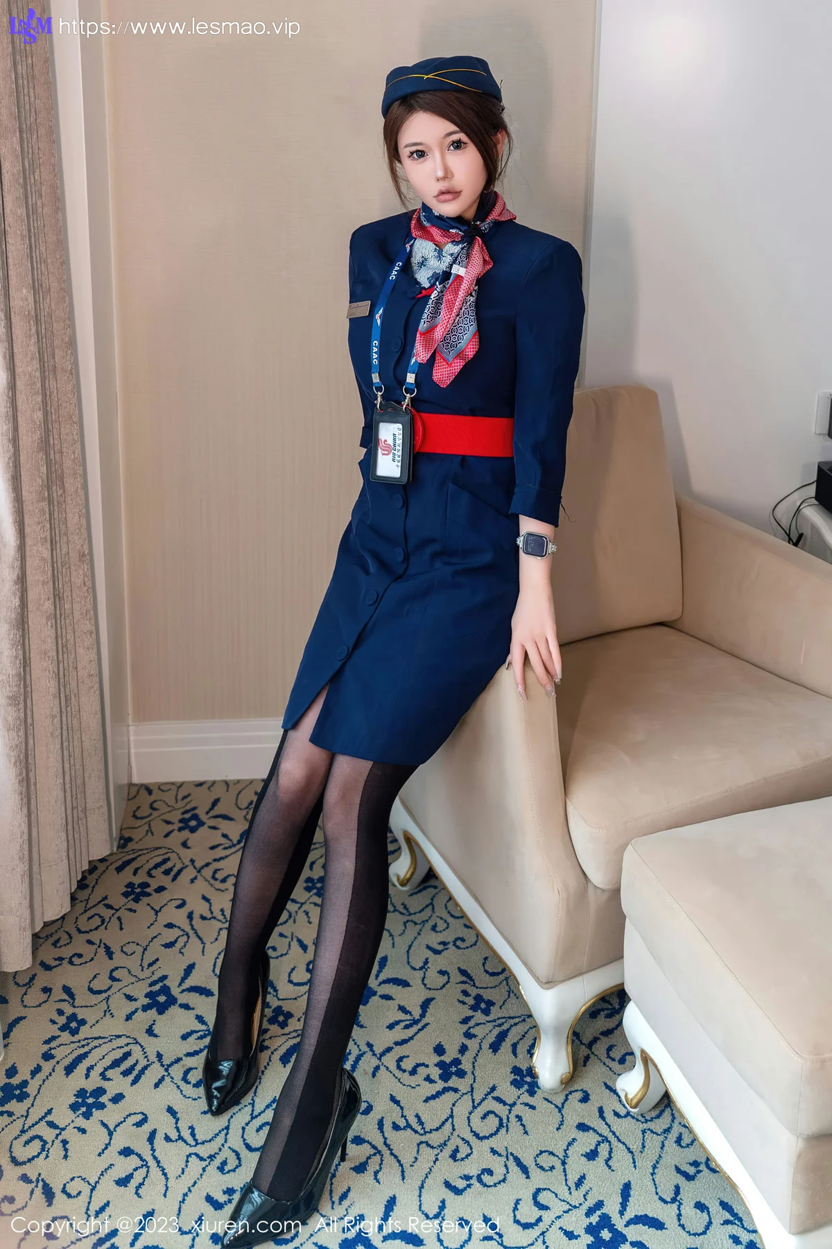 XiuRen 秀人 No.7879  甜妮 空姐制服性感写真 - 11