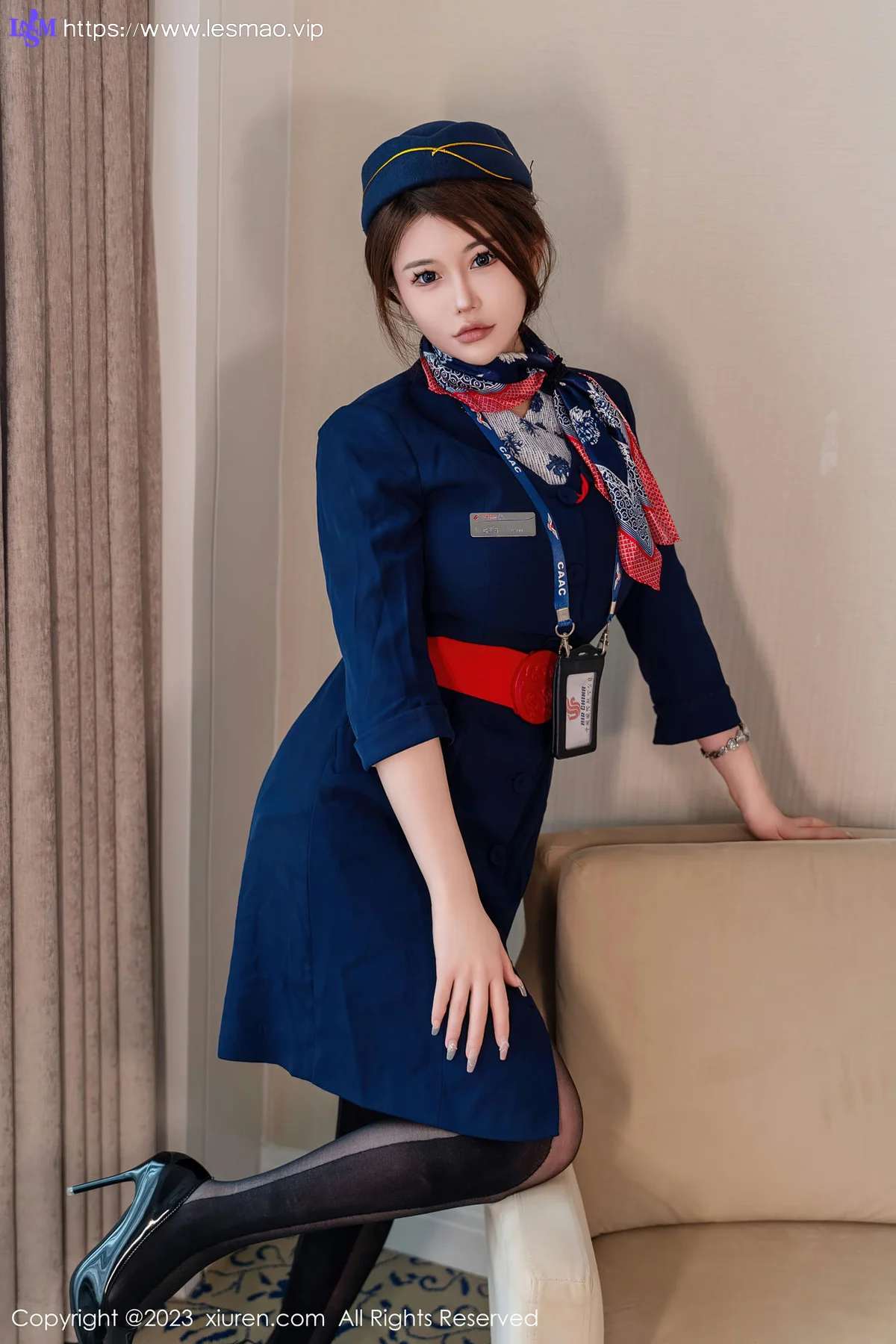 XiuRen 秀人 No.7879  甜妮 空姐制服性感写真 - 14