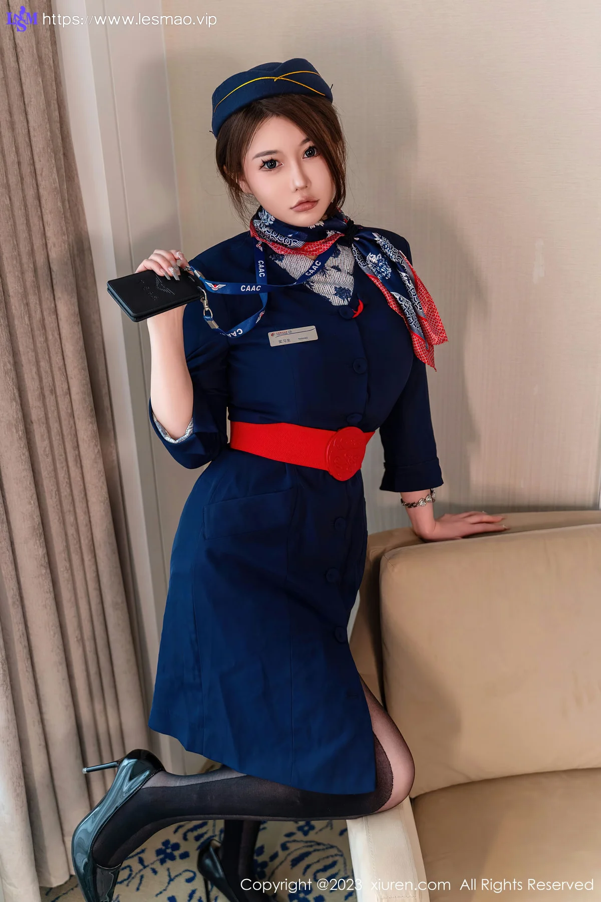XiuRen 秀人 No.7879  甜妮 空姐制服性感写真 - 15