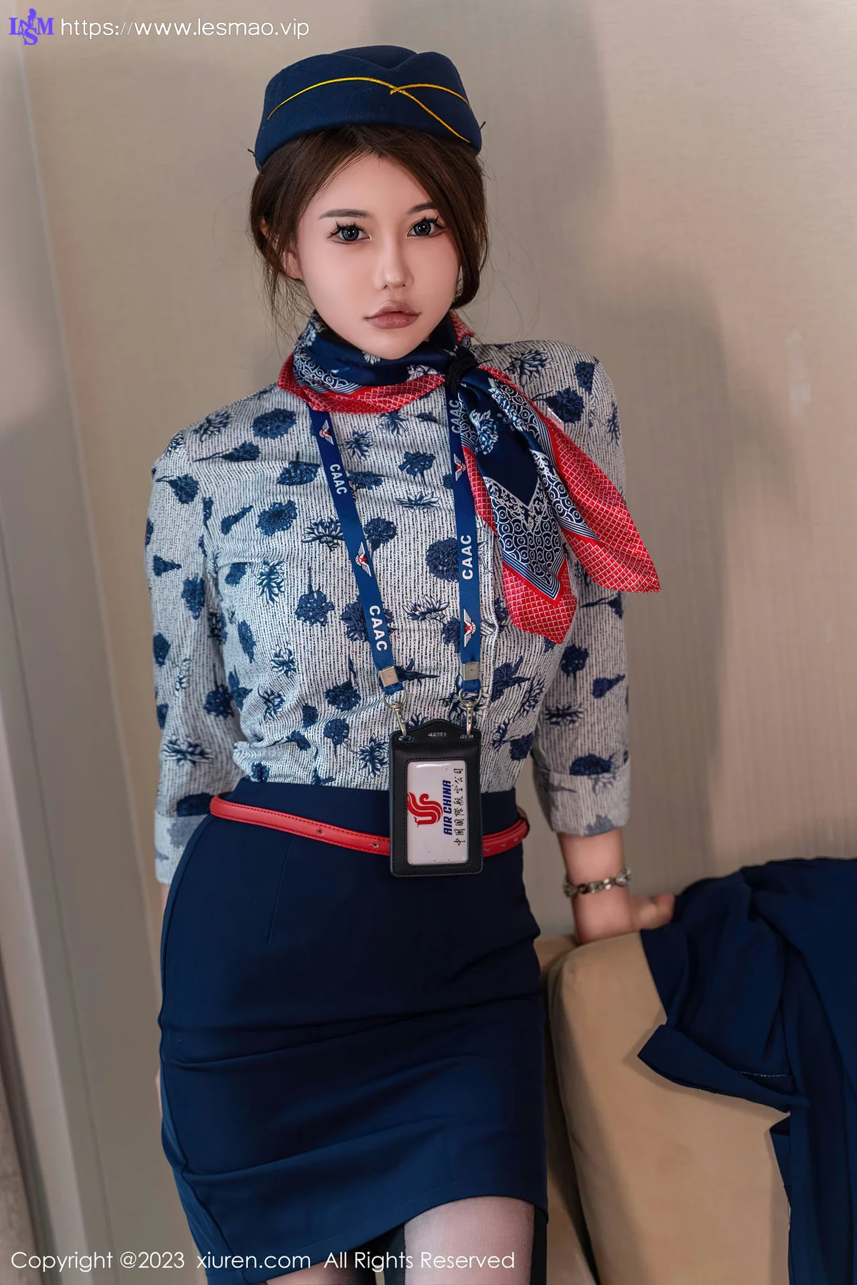 XiuRen 秀人 No.7879  甜妮 空姐制服性感写真 - 16