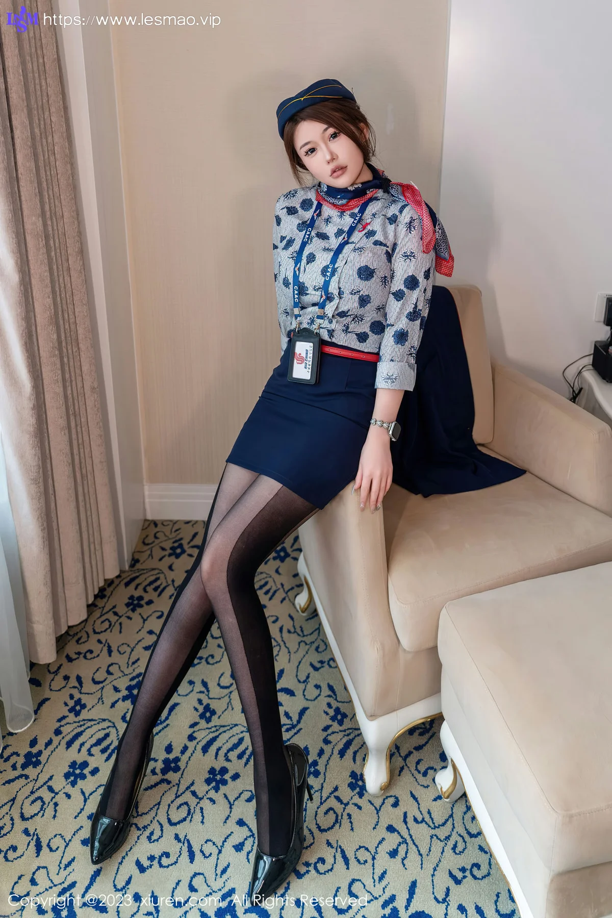 XiuRen 秀人 No.7879  甜妮 空姐制服性感写真 - 20