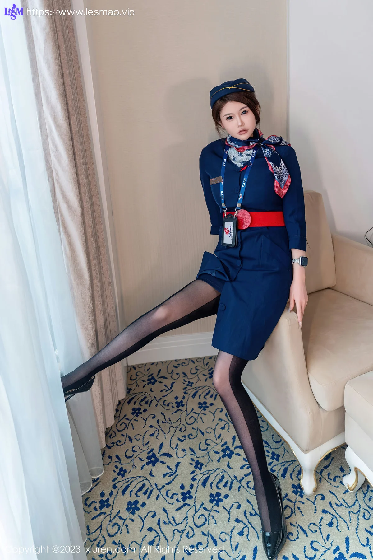 XiuRen 秀人 No.7879  甜妮 空姐制服性感写真 - 60