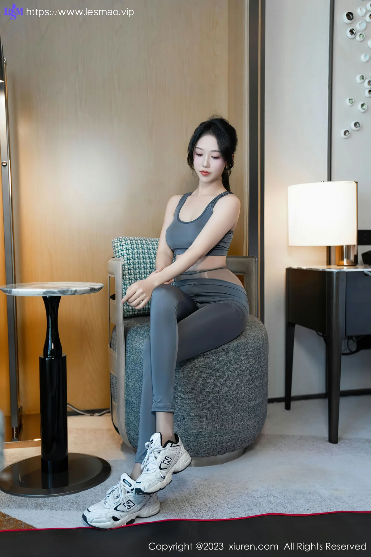 XiuRen 秀人 No.7882  利世 灰色瑜伽服性感写真111 - 12