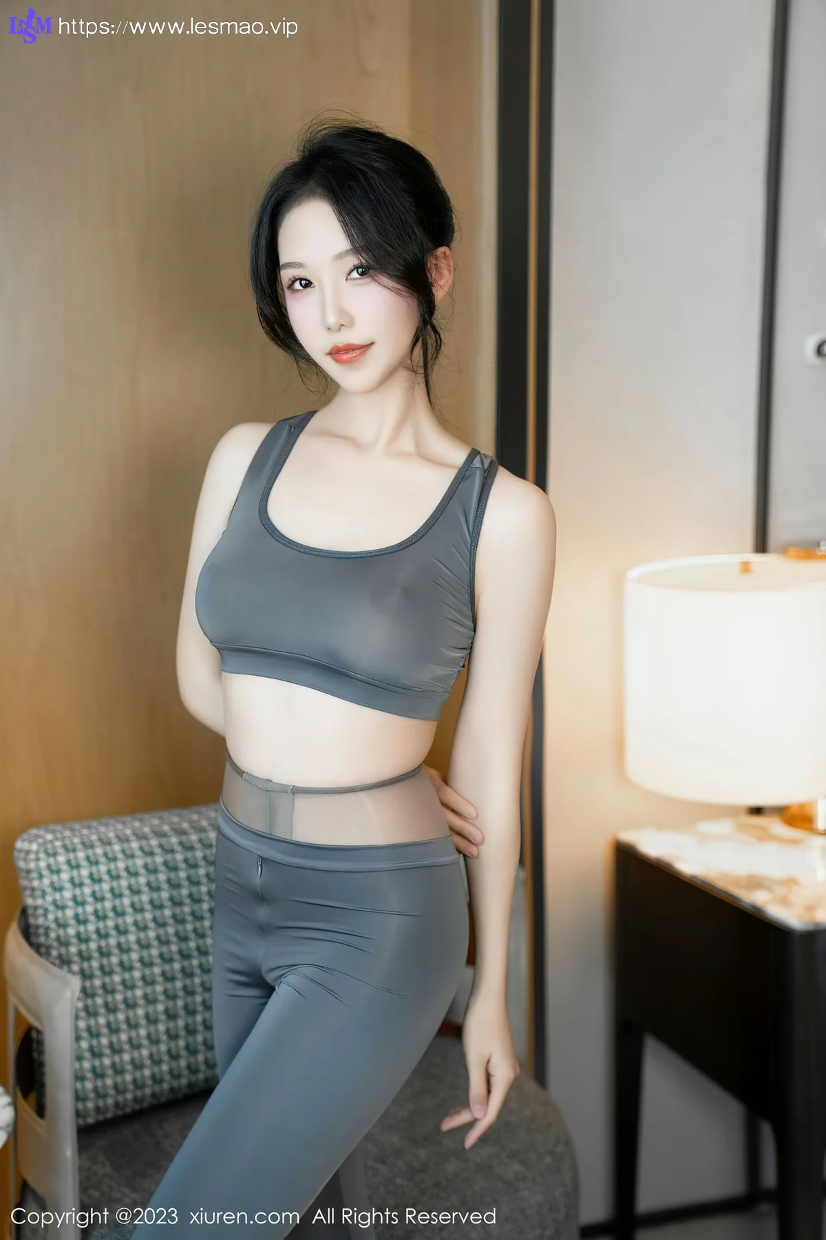 XiuRen 秀人 No.7882  利世 灰色瑜伽服性感写真111 - 20