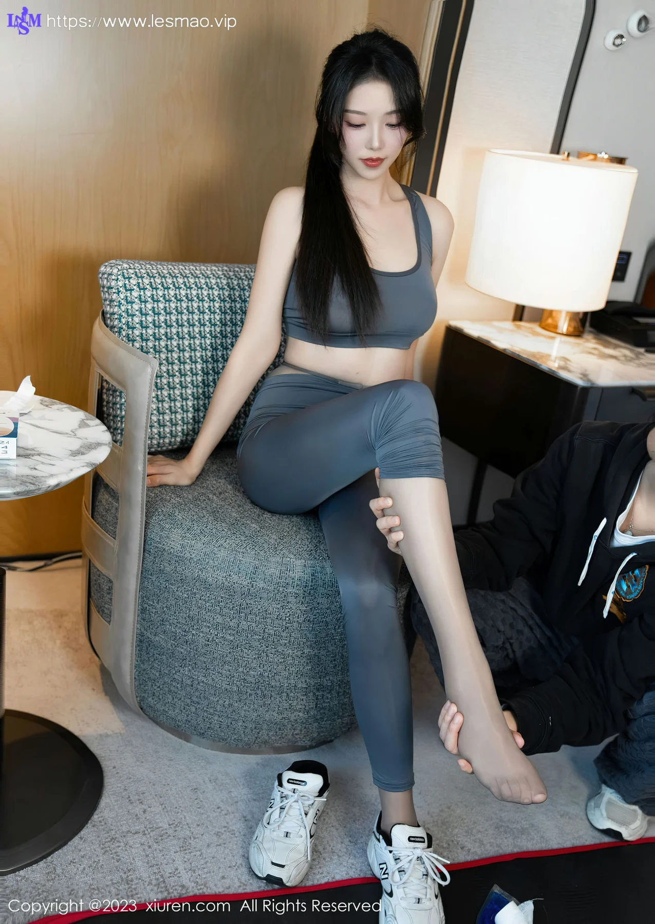 XiuRen 秀人 No.7882  利世 灰色瑜伽服性感写真111 - 42