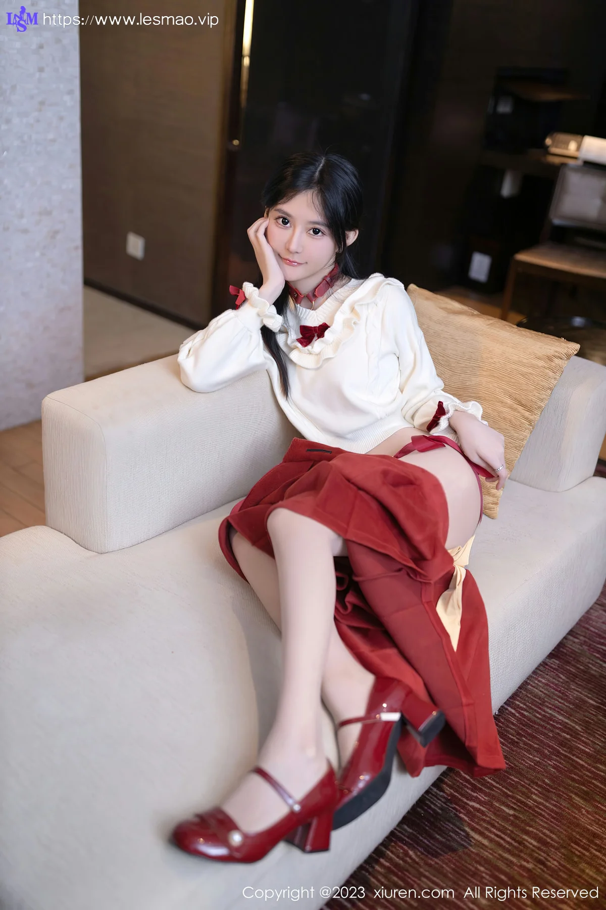 XiuRen 秀人 No.7890  幼幼 红色情趣性感写真11 - 13