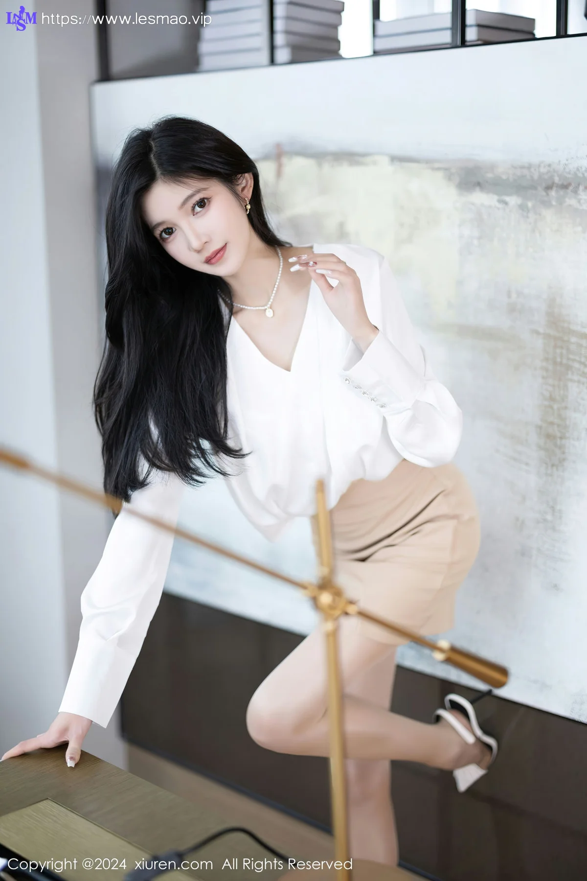 XiuRen 秀人 No.7906  程程程- 杏色短裙性感写真11 - 11
