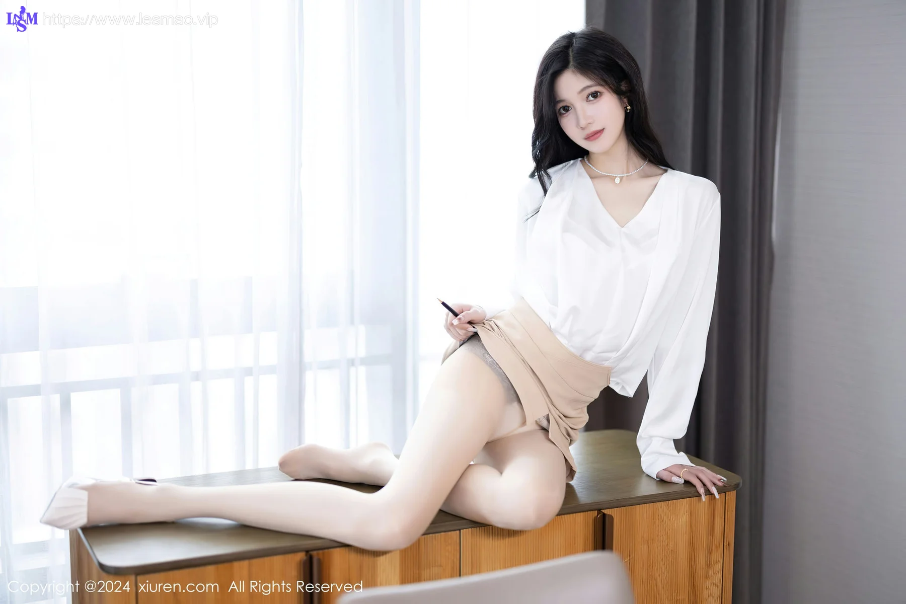 XiuRen 秀人 No.7906  程程程- 杏色短裙性感写真11 - 22