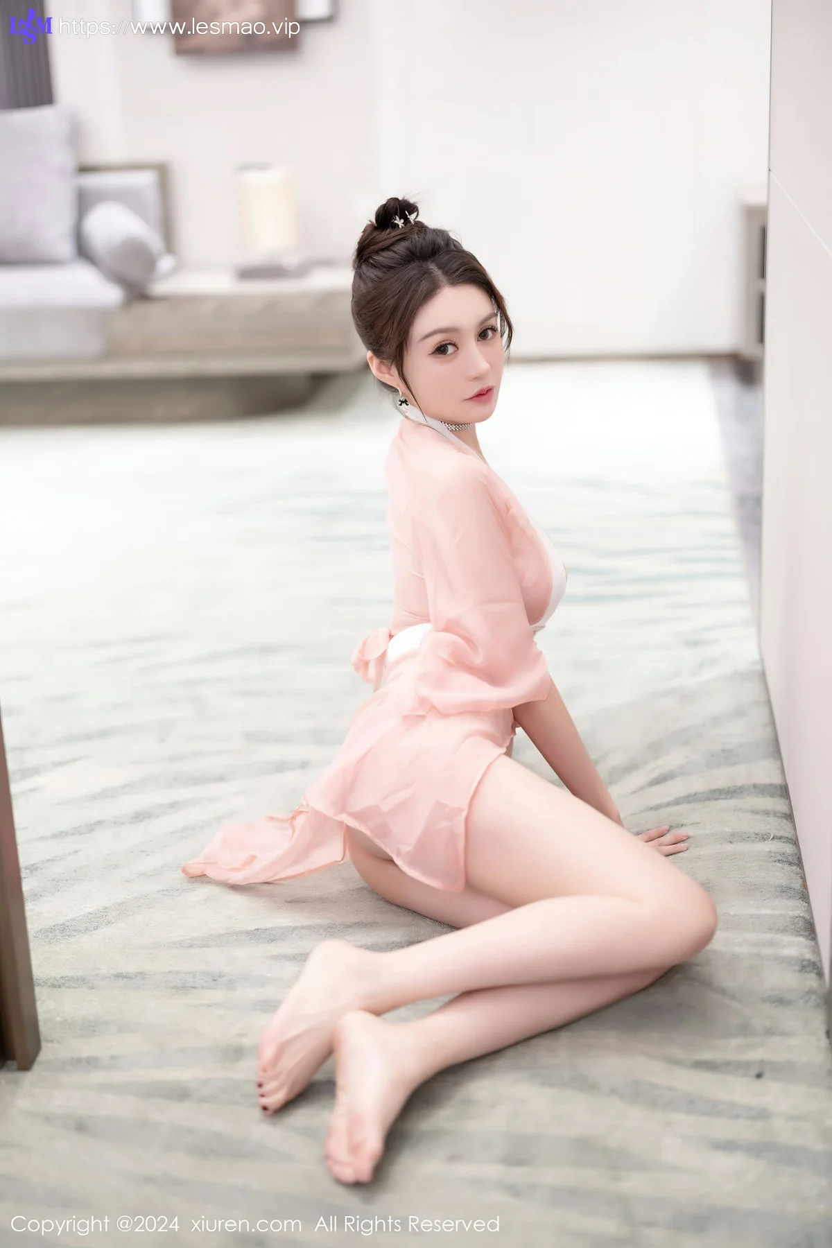 XiuRen 秀人 No.7927  唐宁宁 粉色情趣服饰性感写真2 - 55