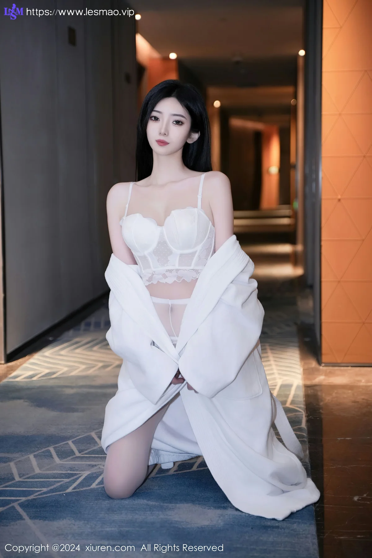 XiuRen 秀人 No.7960  安琪Yee 白色睡袍性感写真3 - 17