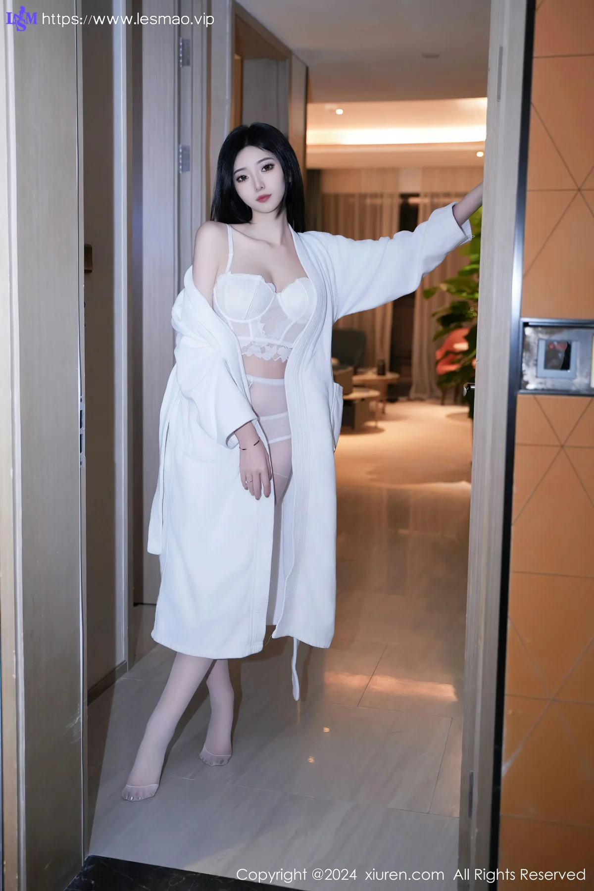 XiuRen 秀人 No.7960  安琪Yee 白色睡袍性感写真3 - 20