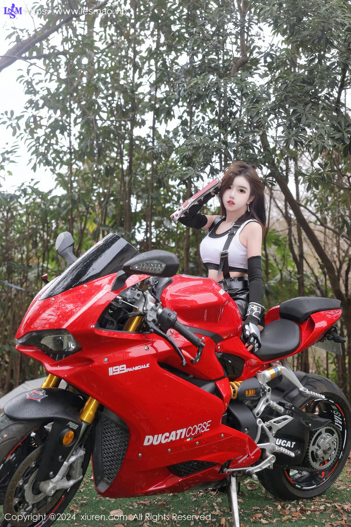 XiuRen 秀人 No.7969  小薯条nienie 摩托女郎角色装扮性感写真1 - 35