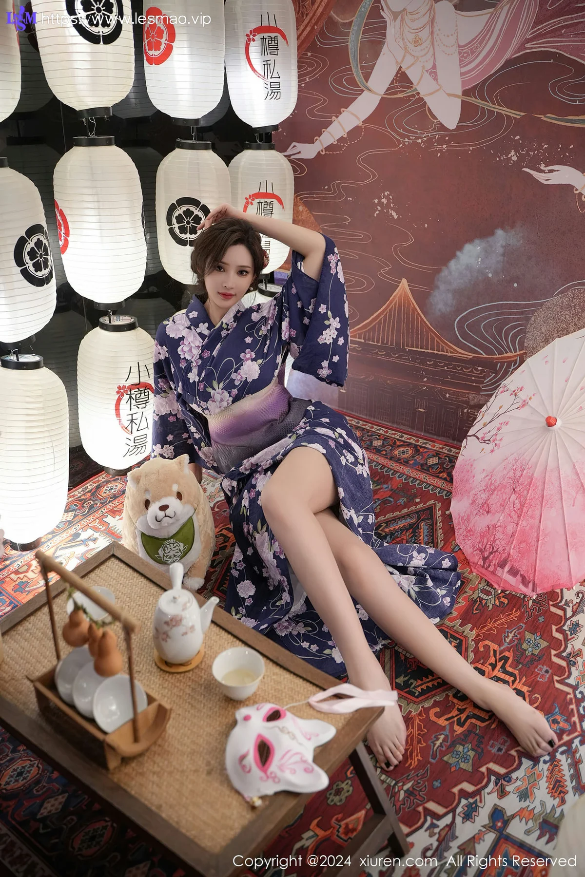 XiuRen 秀人 No.7975  Carol周妍希 深蓝色浴袍三亚旅拍3 - 12