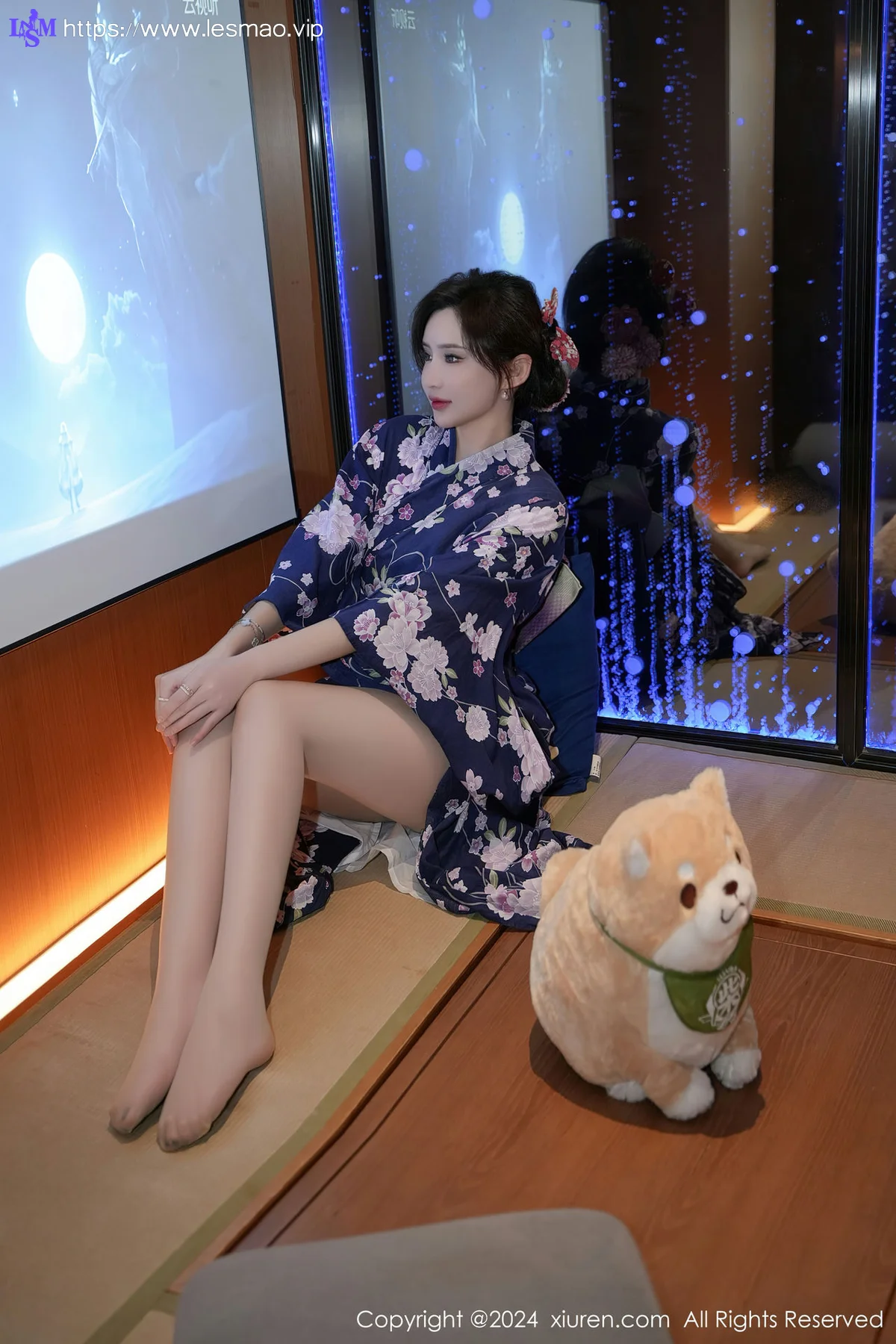 XiuRen 秀人 No.7975  Carol周妍希 深蓝色浴袍三亚旅拍3 - 21