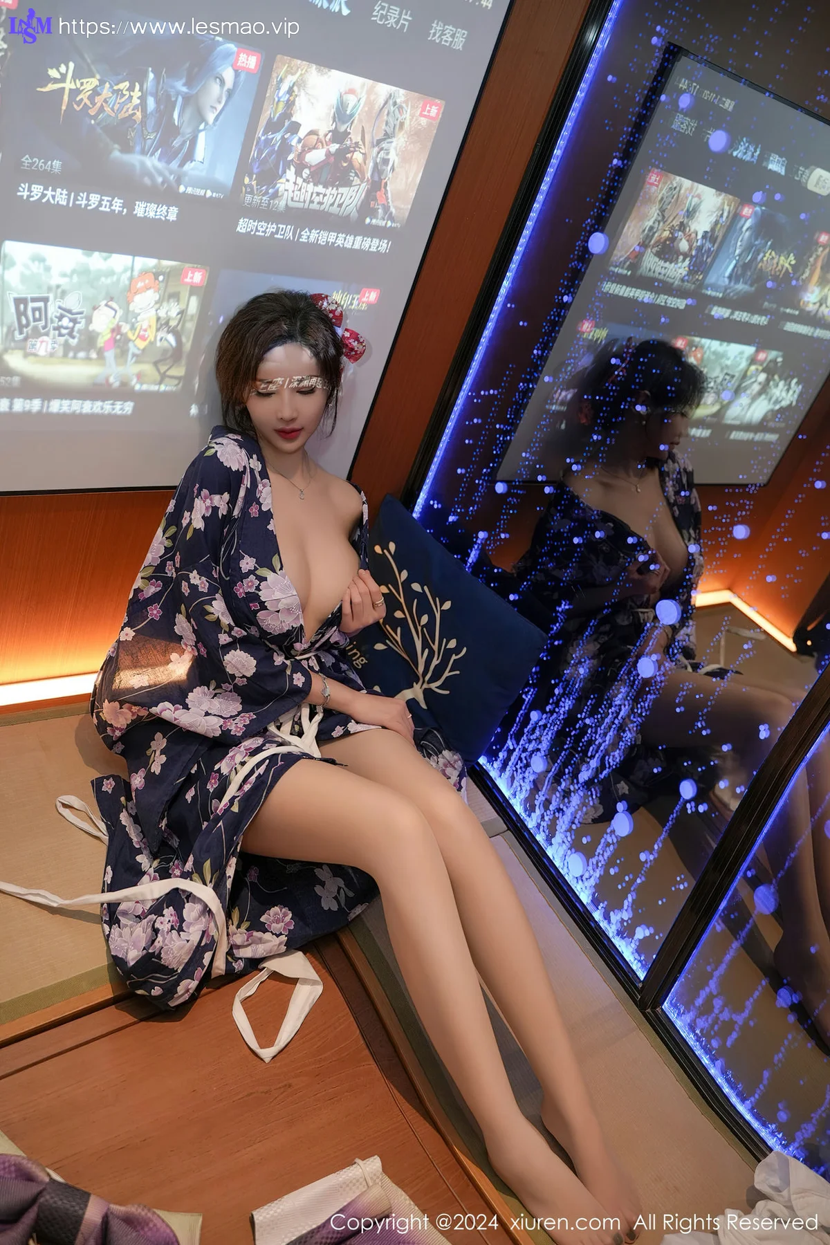 XiuRen 秀人 No.7975  Carol周妍希 深蓝色浴袍三亚旅拍3 - 43