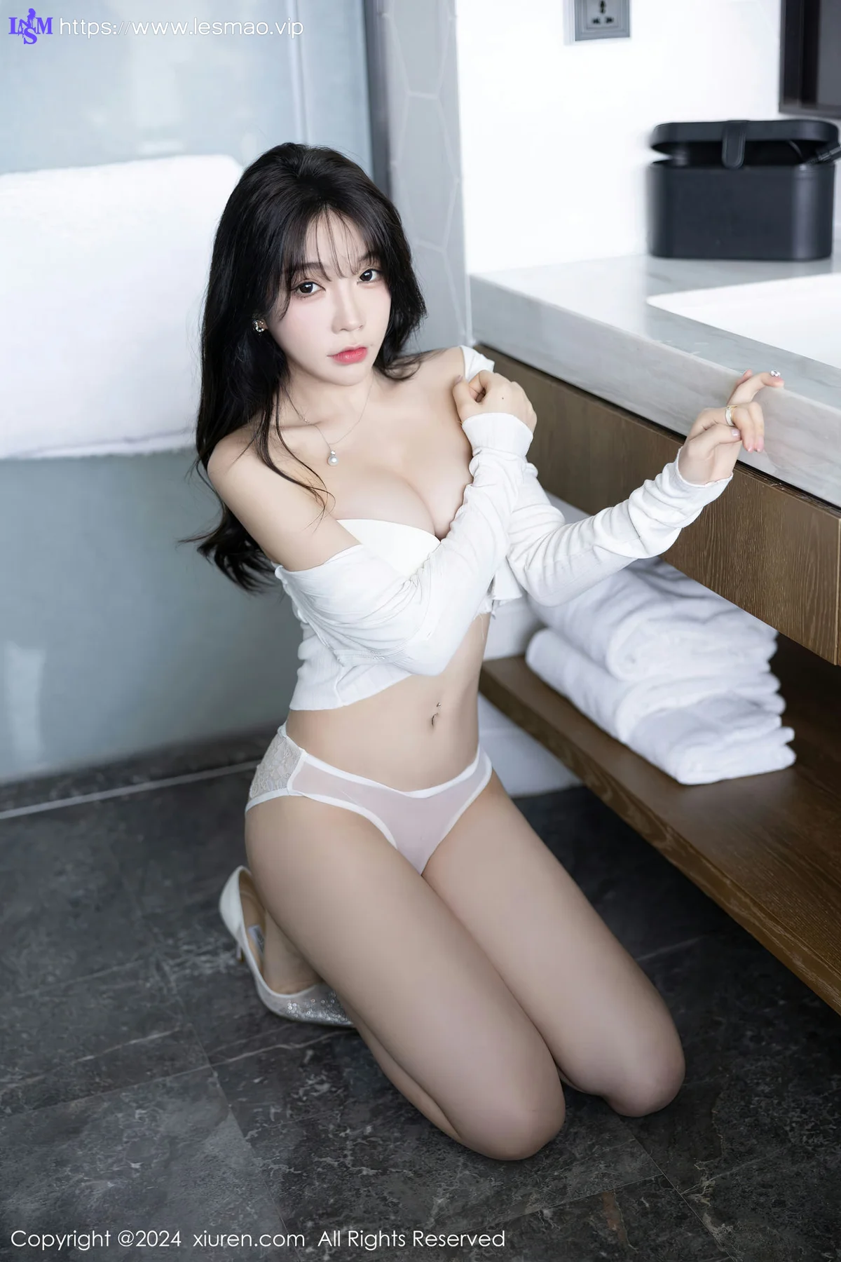XiuRen 秀人 No.7976  徐莉芝Booty 诱人白色蕾丝性感写真11 - 61