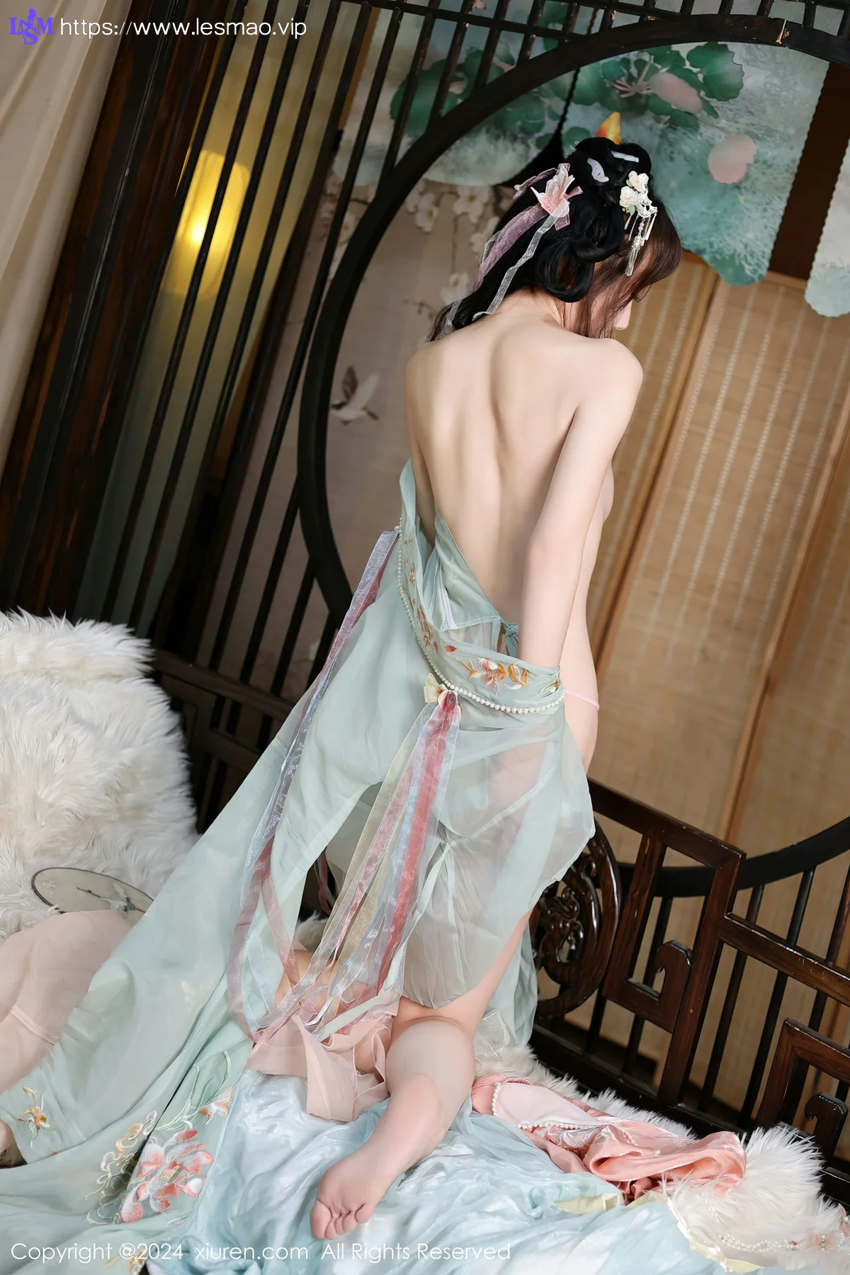 XiuRen 秀人 No.7989  金tiao 浅色古装服饰性感写真1 - 45