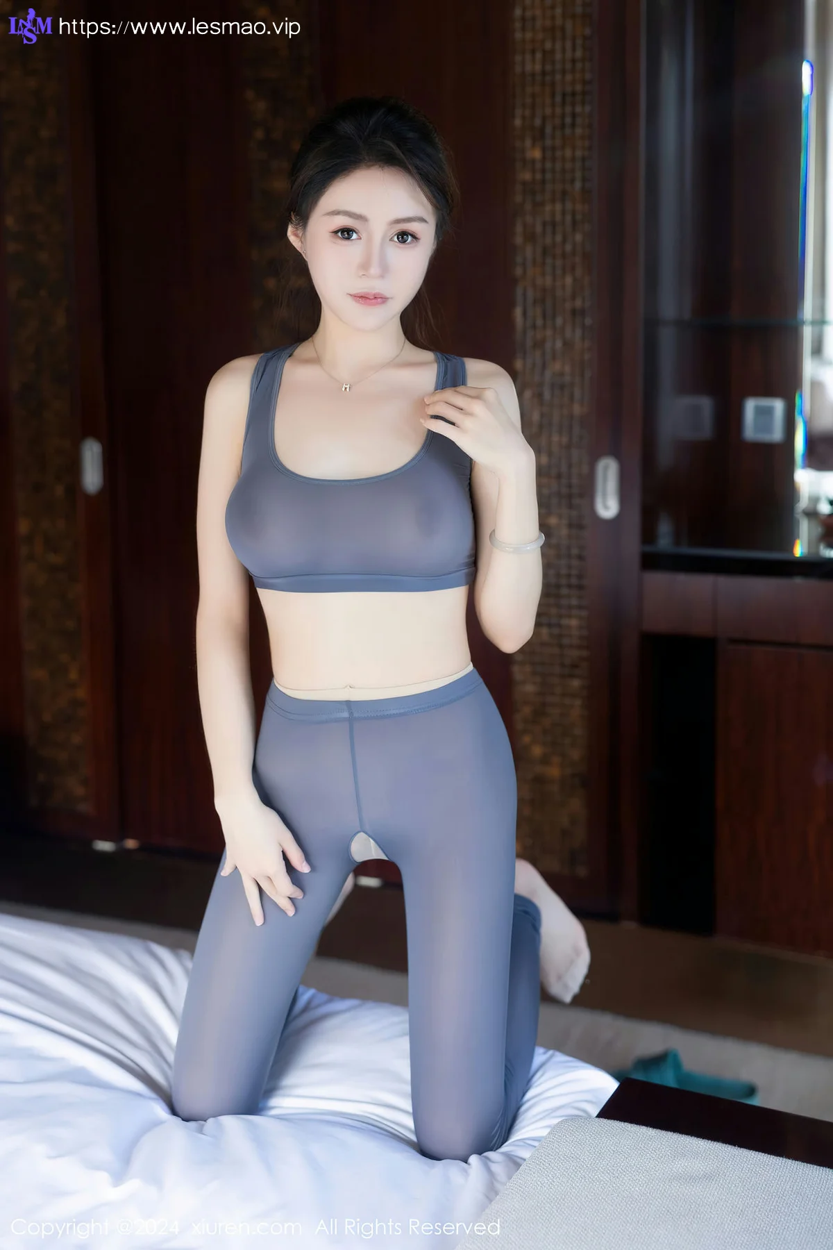 XiuRen 秀人 No.7999  林幼一 轻透瑜伽服饰三亚旅拍1 - 1