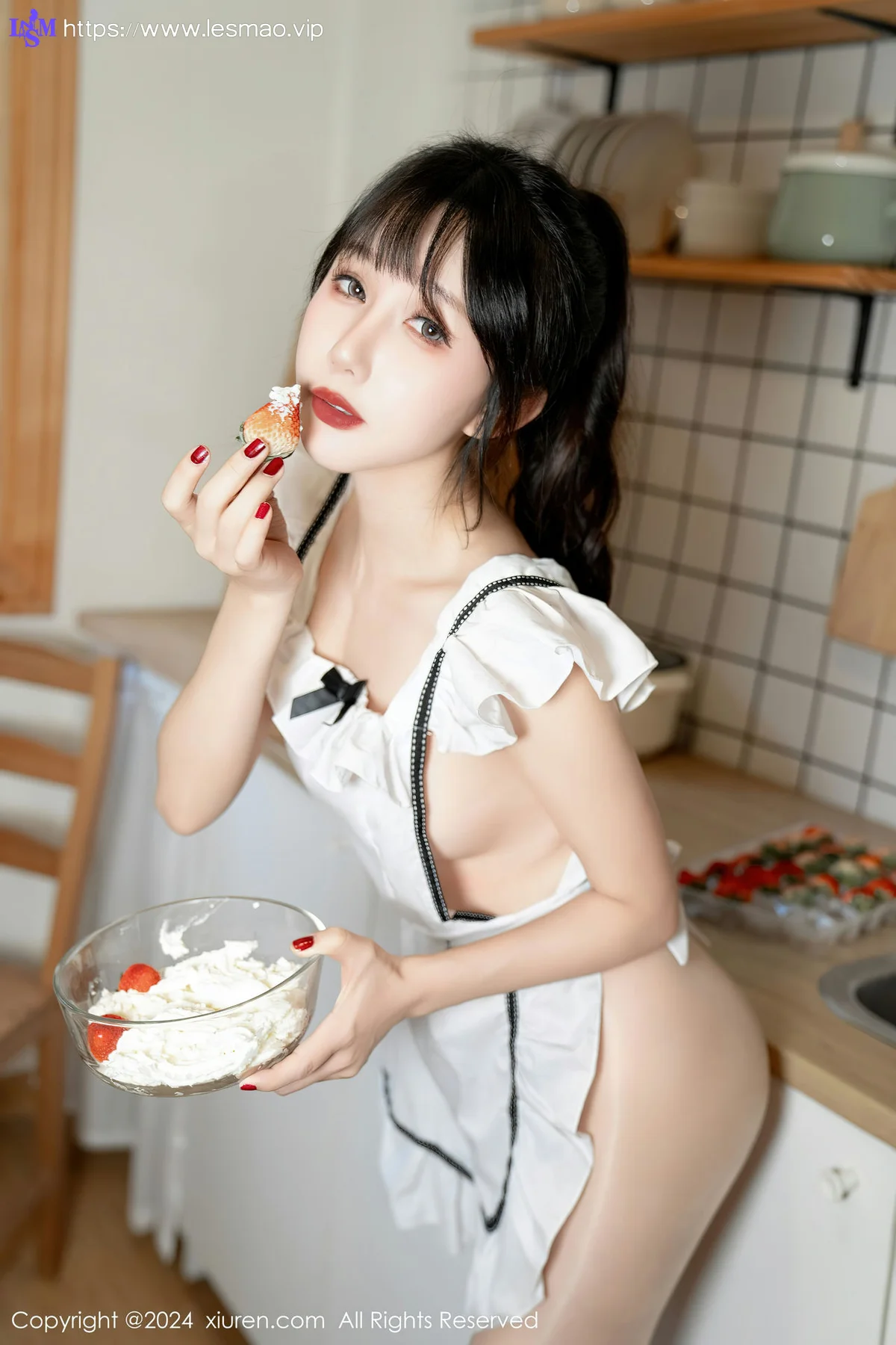XiuRen 秀人 No.8004  波巧酱 酱味小厨娘性感写真 - 45