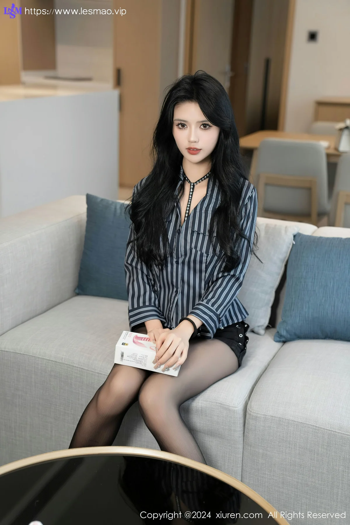 XiuRen 秀人 No.8011  浅浅Danny 黑色情趣服饰性感写真 - 23