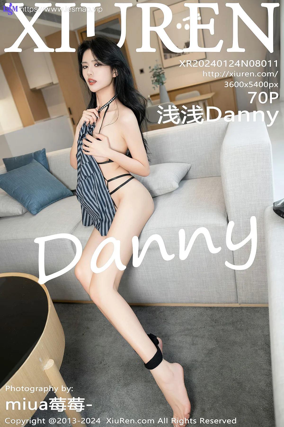 XiuRen 秀人 No.8011  浅浅Danny 黑色情趣服饰性感写真 - 71